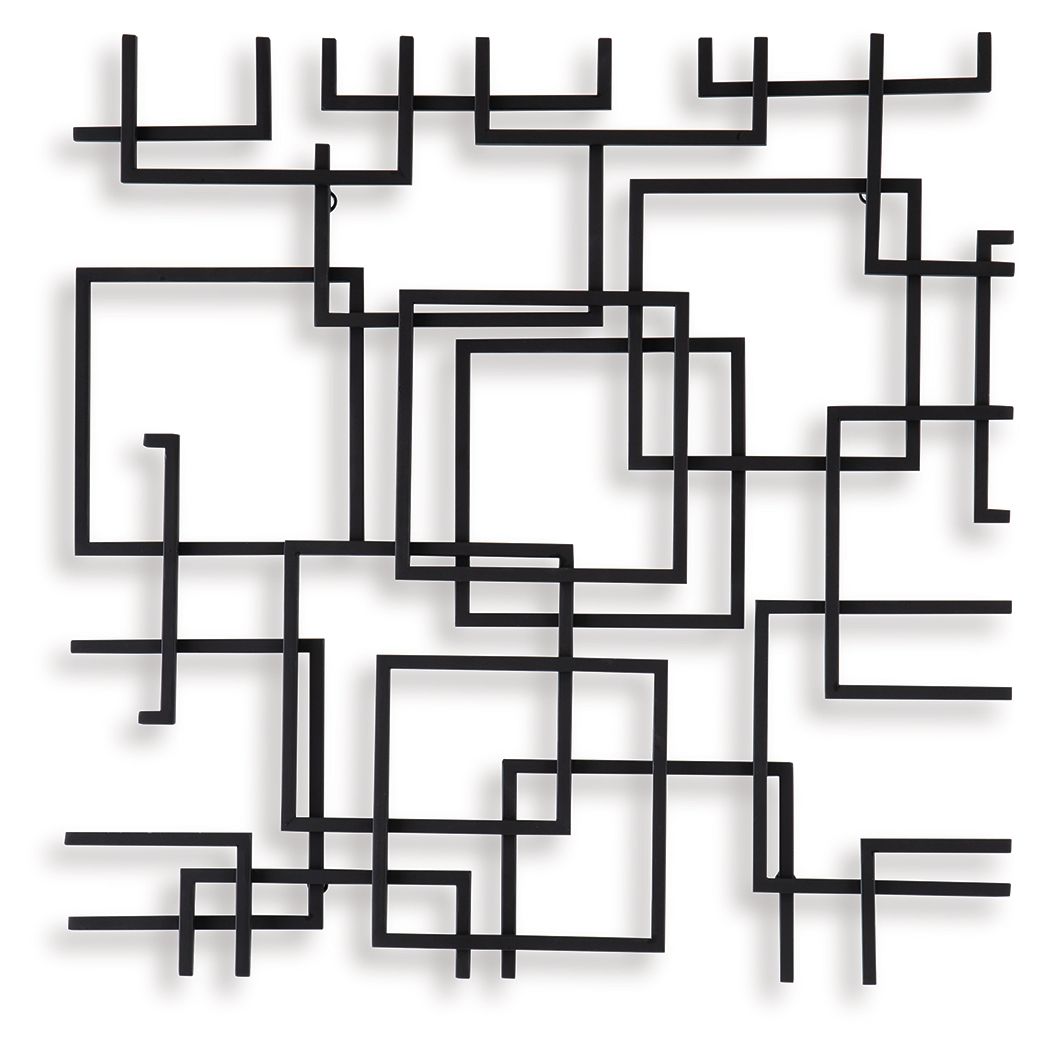 Aadanton - Black - Wall Decor - Hornell Furniture Outlet