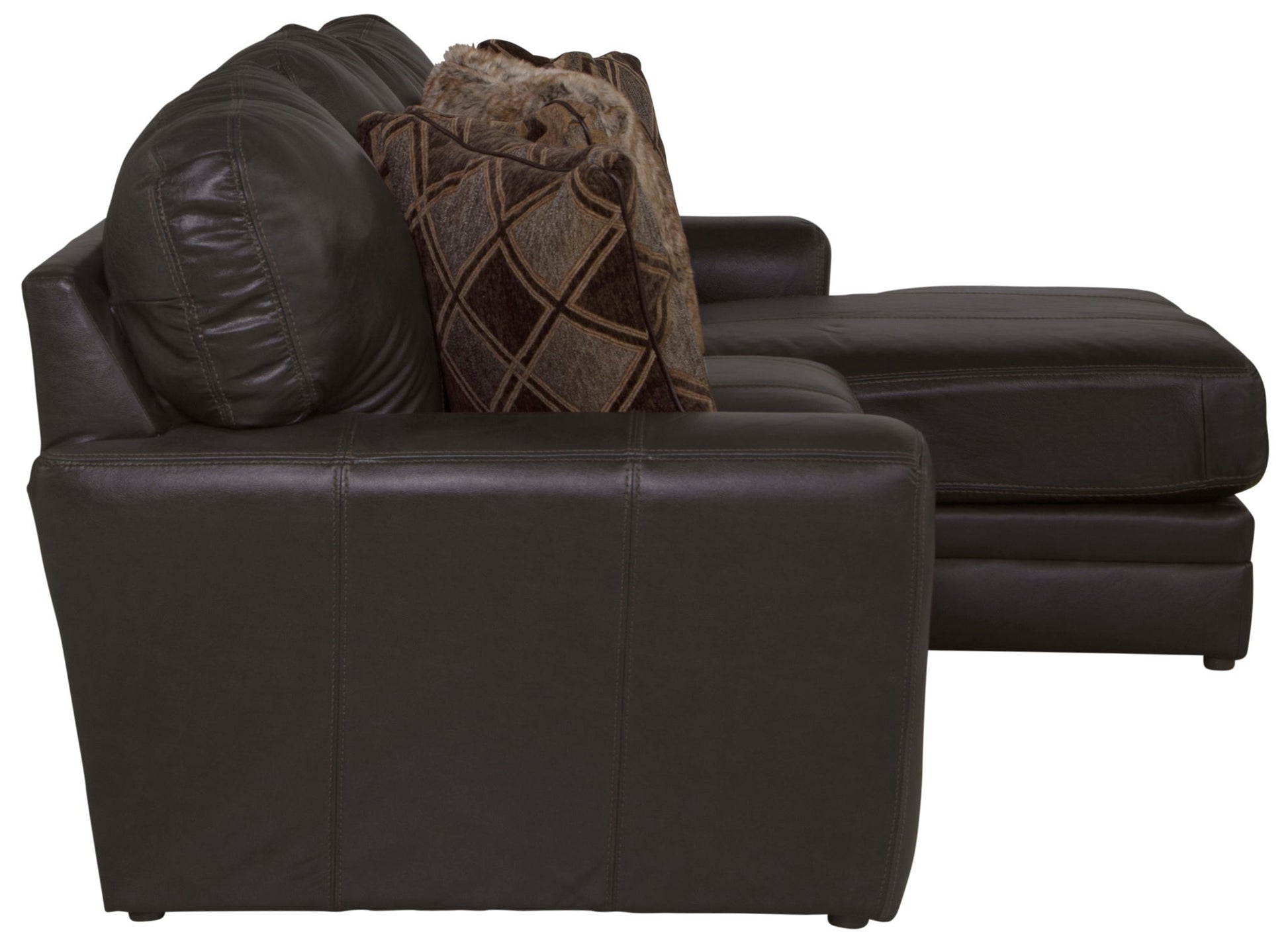 Denali - Italian Leather Match Sectional - Hornell Furniture Outlet