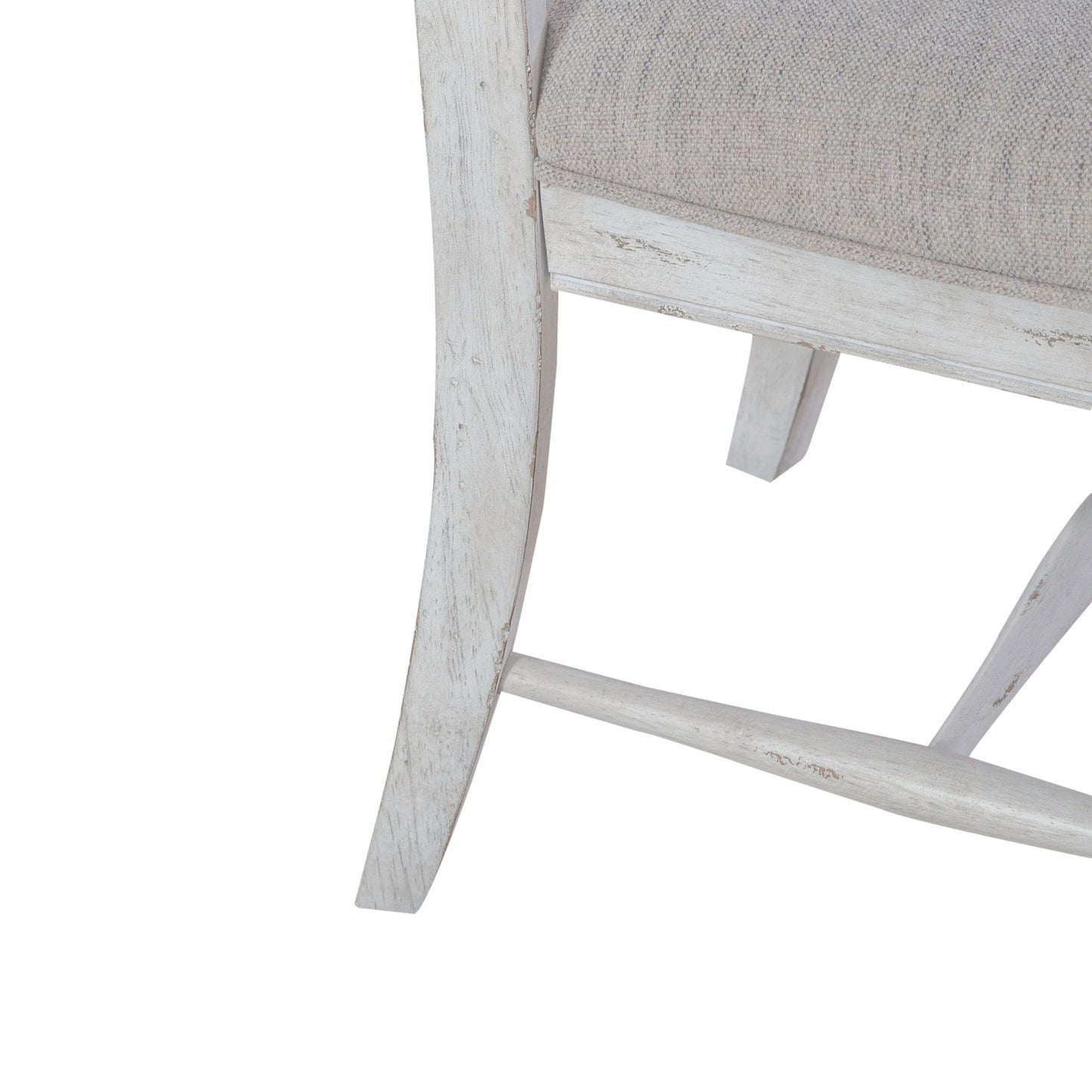 River Place - Panel Back Side Chair (RTA) - White - Hornell Furniture Outlet