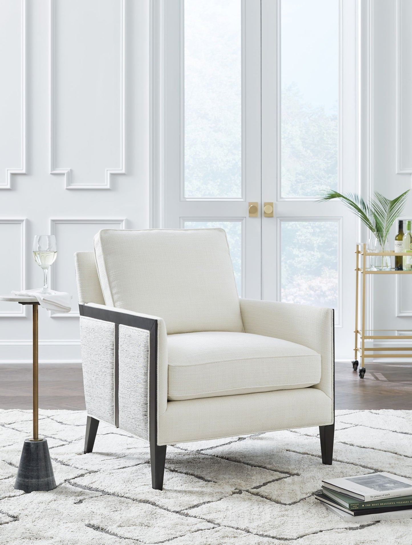 Ardenworth - Black / Ivory - Accent Chair - Hornell Furniture Outlet