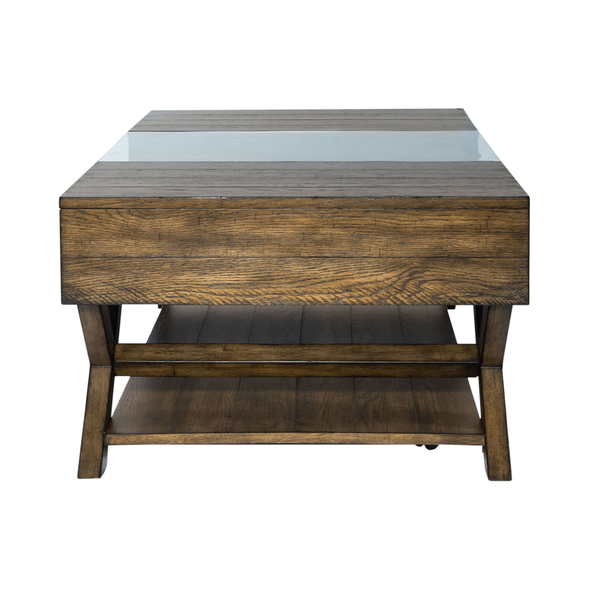 Lennox - Display Cocktail Table - Dark Brown - Hornell Furniture Outlet