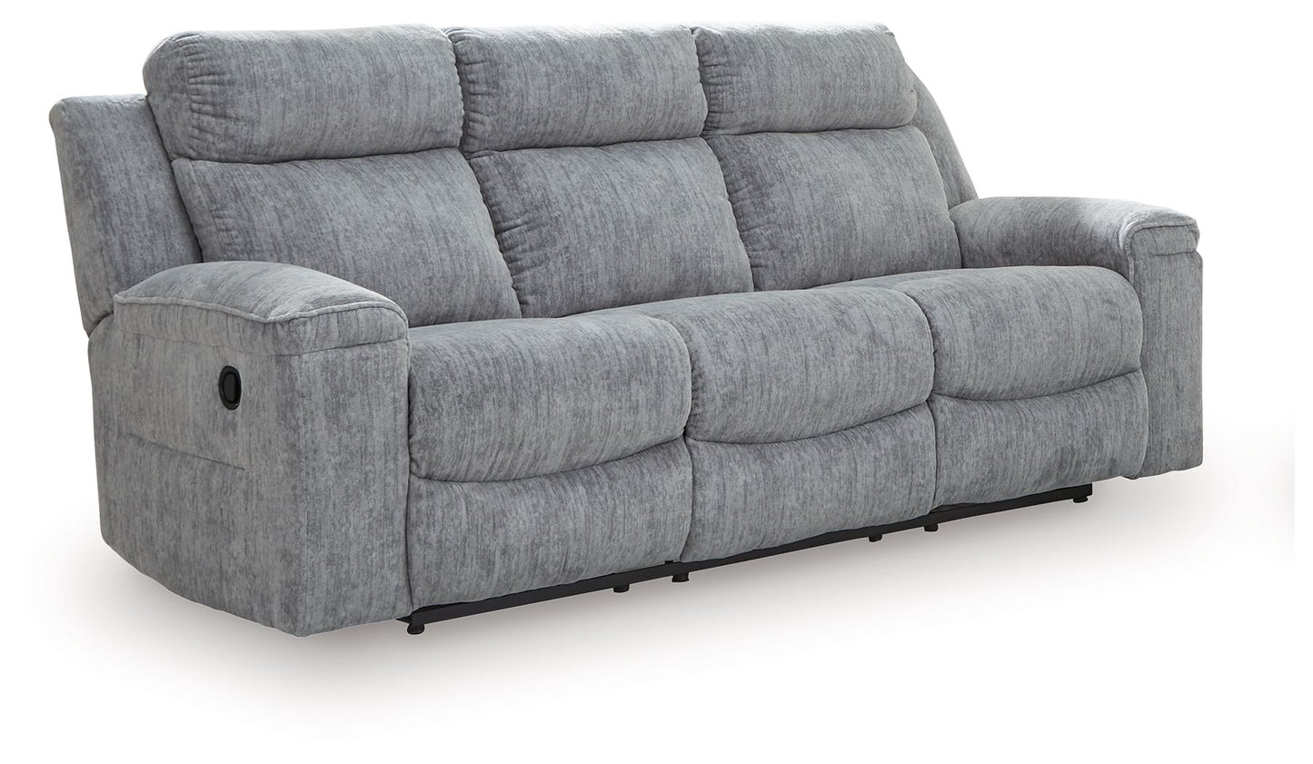 Buntington - Pewter - Reclining Sofa - Hornell Furniture Outlet