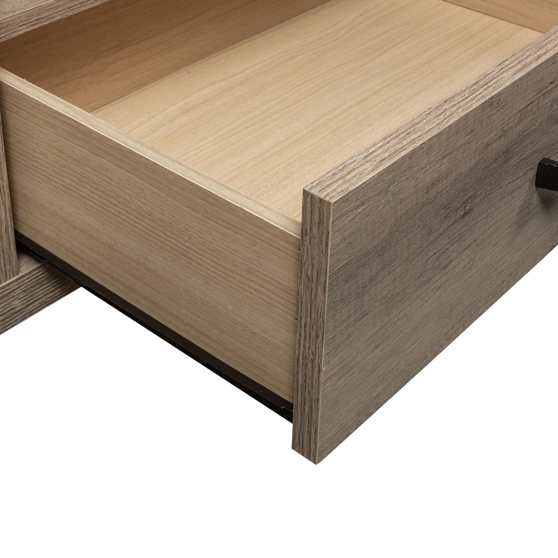 Sun Valley - 64" TV Console With Faux Metal - Light Brown - Hornell Furniture Outlet