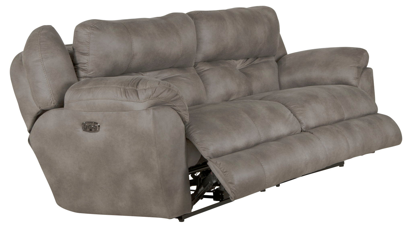 Ferrington - Power Lay Flat Reclining Sofa with Power Adjustable Headrest & Lumbar - Hornell Furniture Outlet