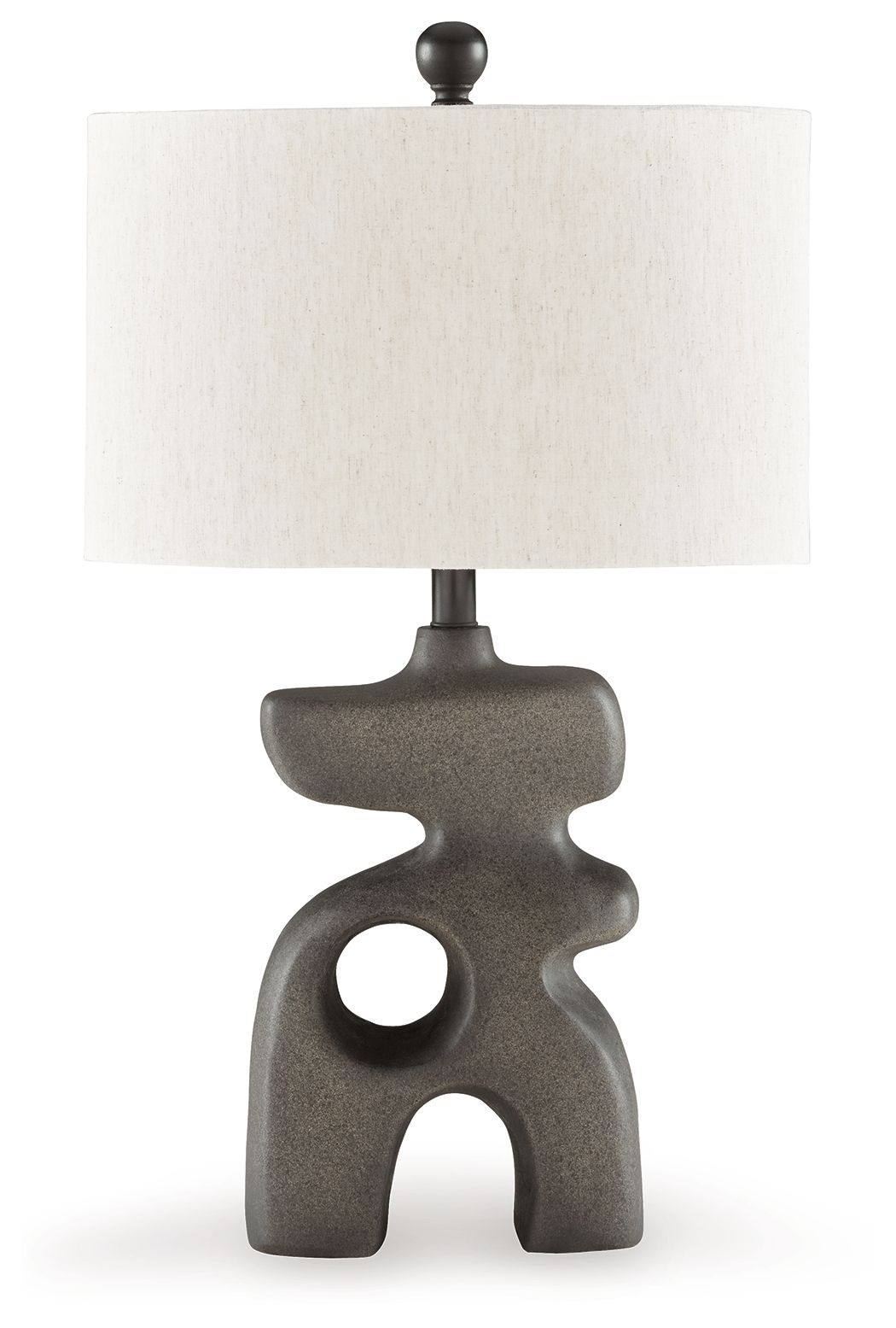 Danacy - Distressed Black - Paper Table Lamp - Hornell Furniture Outlet