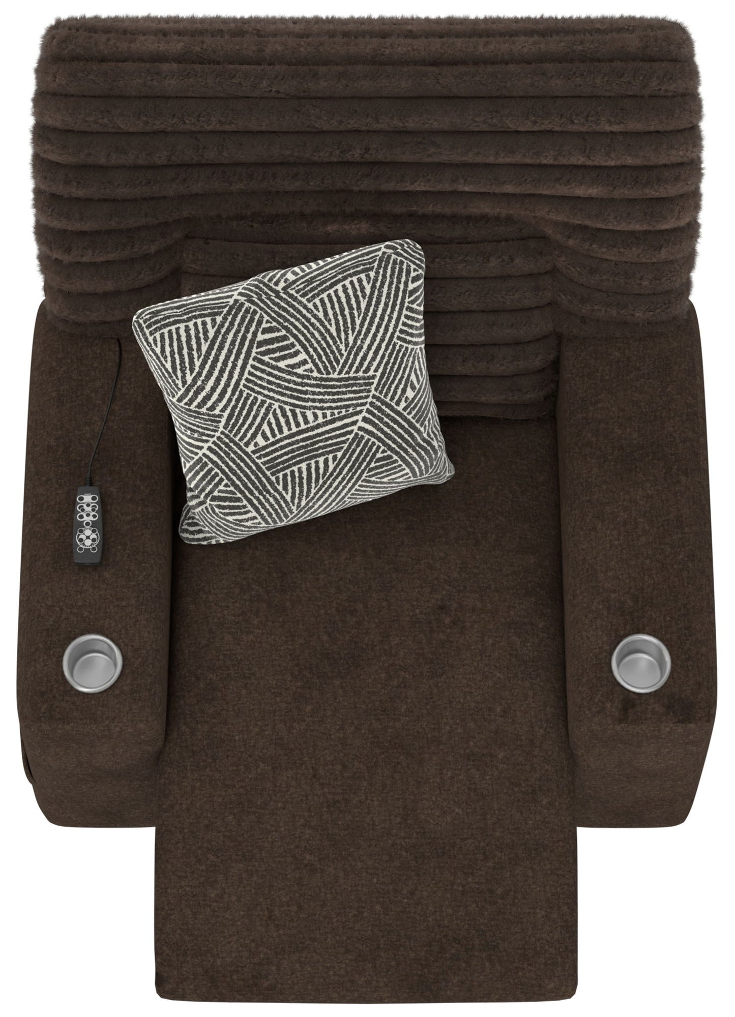 Zen - Power Recliner With CR3 Heat / Massage / Zero Gravity - Chocolate - Hornell Furniture Outlet