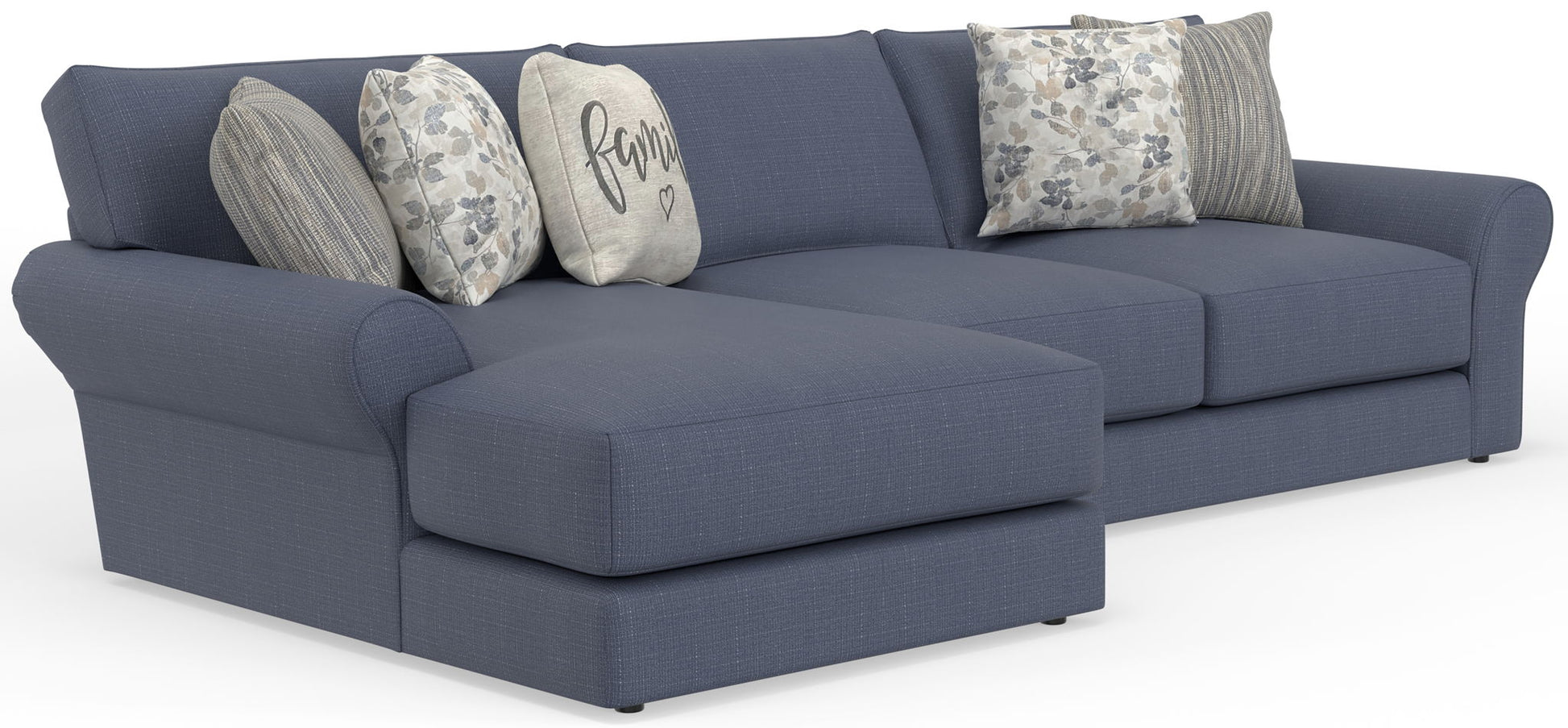 Cape May - Sofa Chaise With Comfort Coil Seating And 5 Accent Pillows Included - Hornell Furniture Outlet