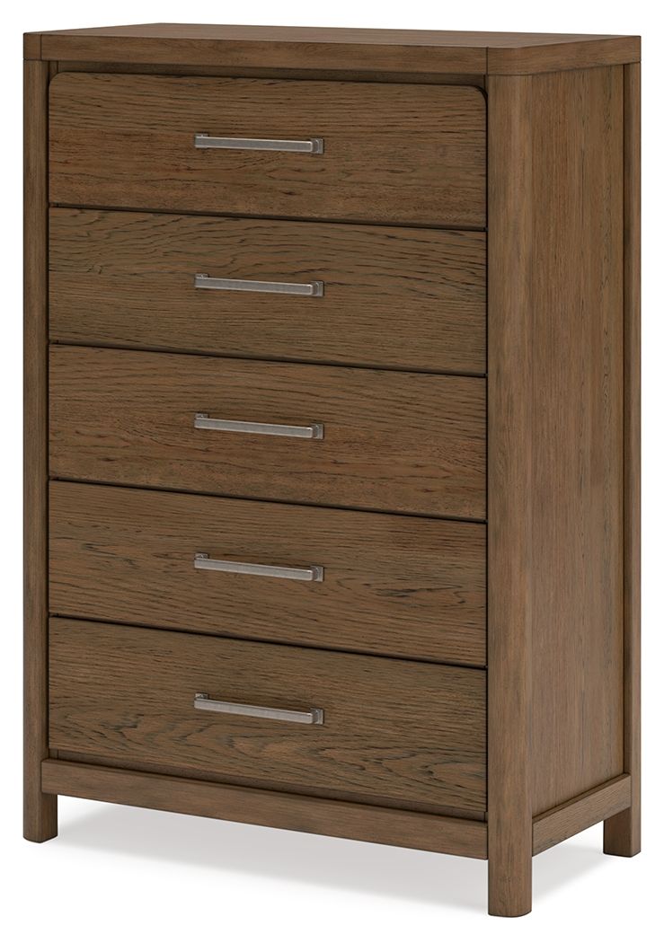 Cabalynn - Light Brown - Five Drawer Chest - Hornell Furniture Outlet