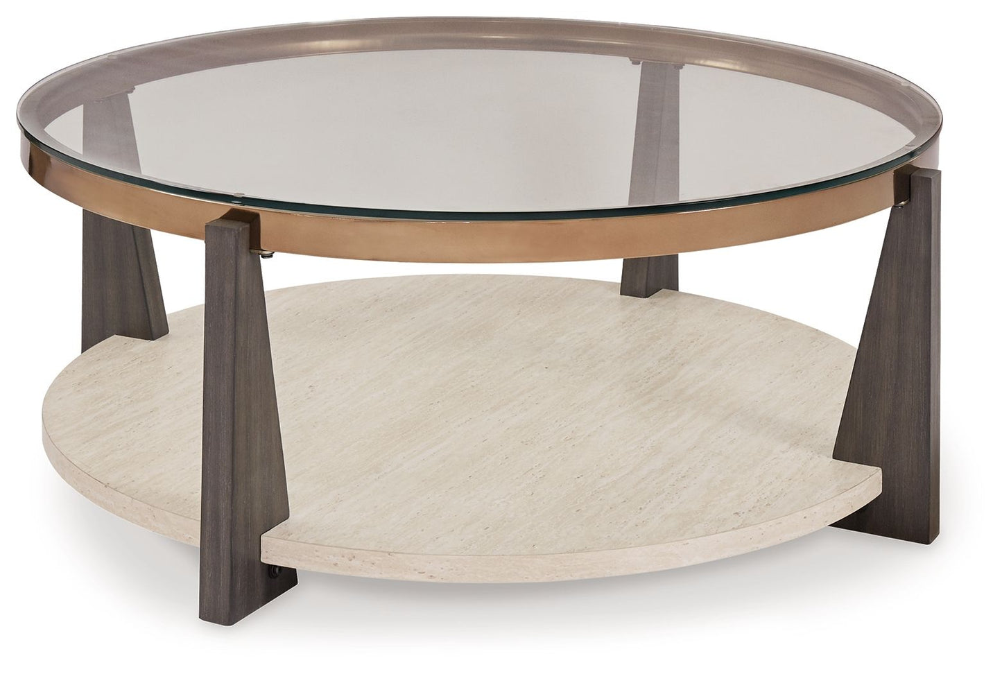 Frazwa - Multi - Round Cocktail Table - Hornell Furniture Outlet