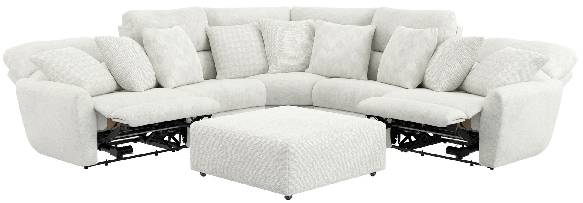 Majesty - Deep Seating Power Reclining Sectional - Hornell Furniture Outlet