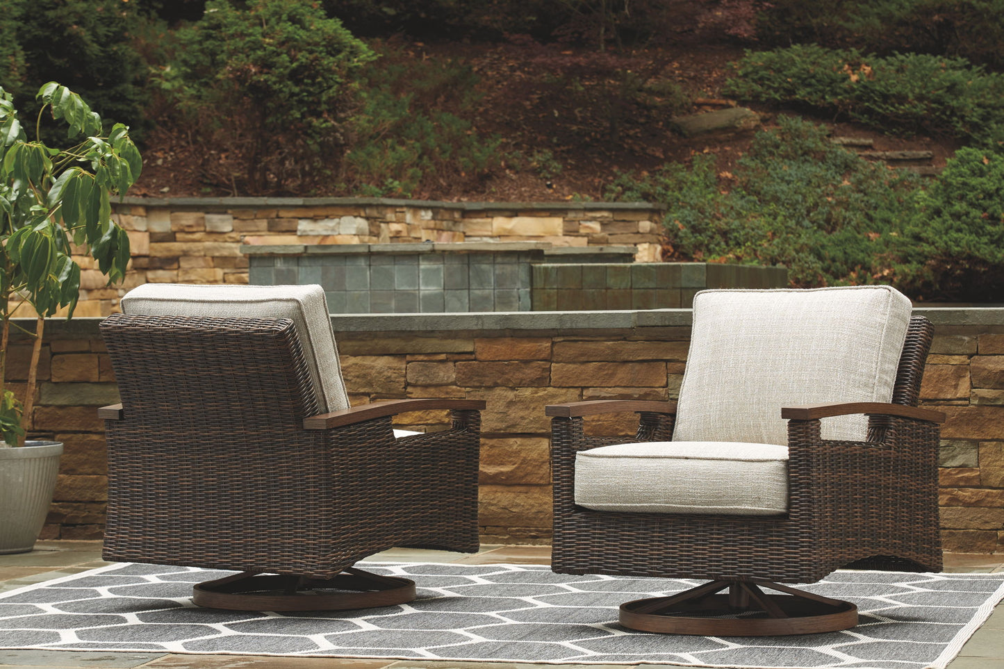Paradise Trail - Medium Brown - 3 Pc. - Lounge Set - Hornell Furniture Outlet