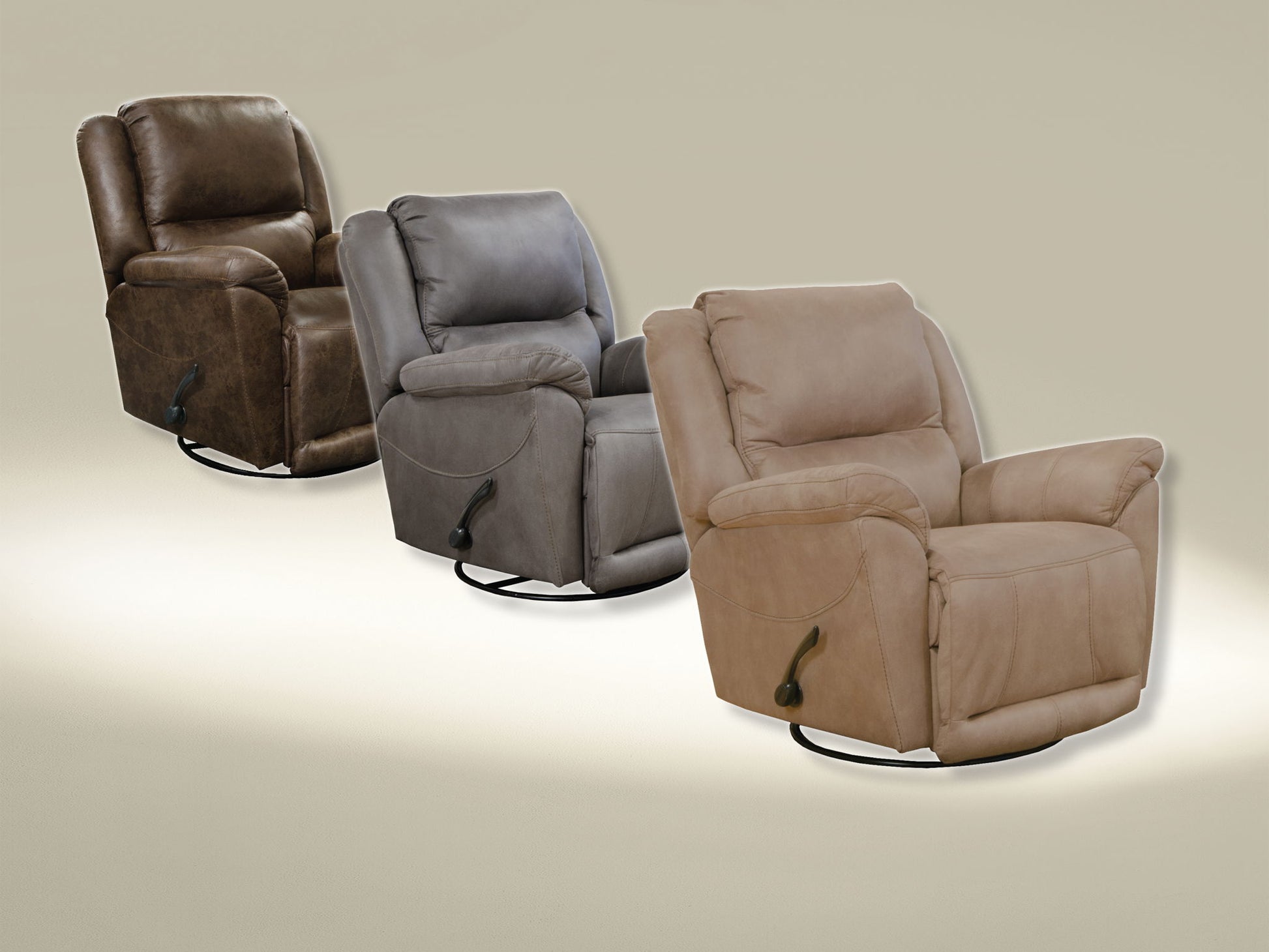 Cole - Chaise Swivel Glider Recliner - Hornell Furniture Outlet