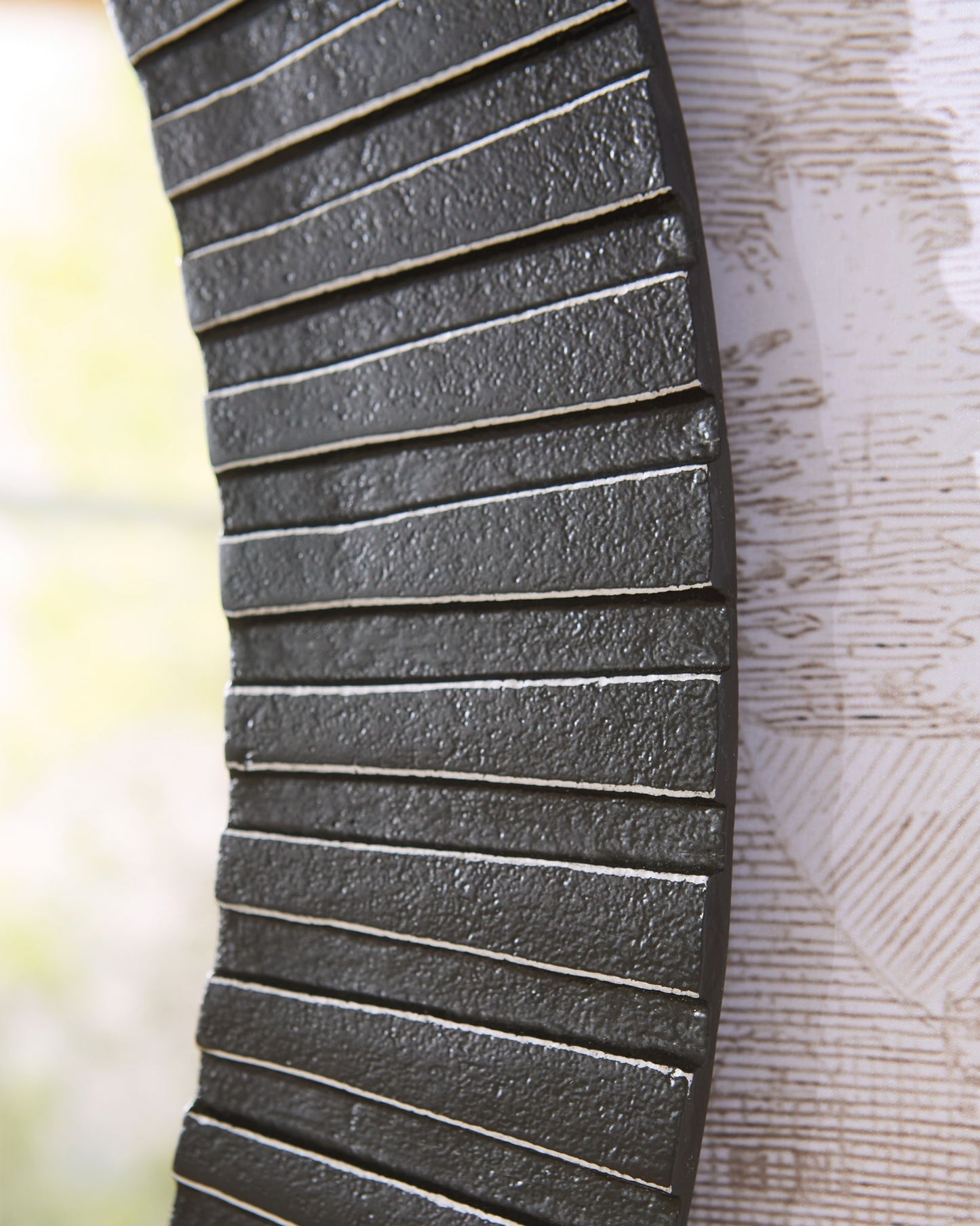 Ozias - Black - Accent Mirror - Hornell Furniture Outlet