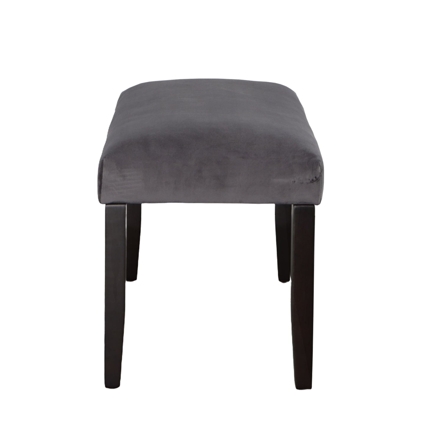 Napoli - Velvet Dining Bench - Gray - Hornell Furniture Outlet