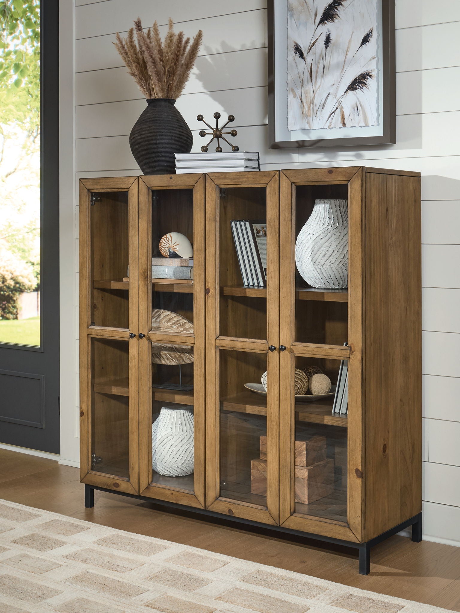 Wrenridge - Gray Brown - Accent Cabinet - Hornell Furniture Outlet