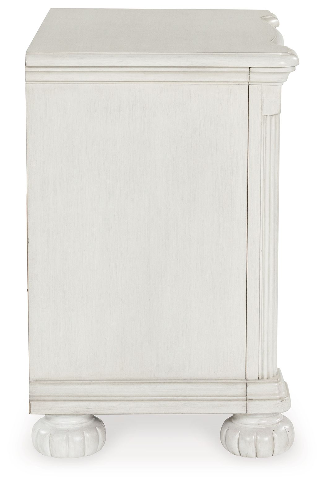 Montelaine - Antique White - Three Drawer Night Stand - Hornell Furniture Outlet