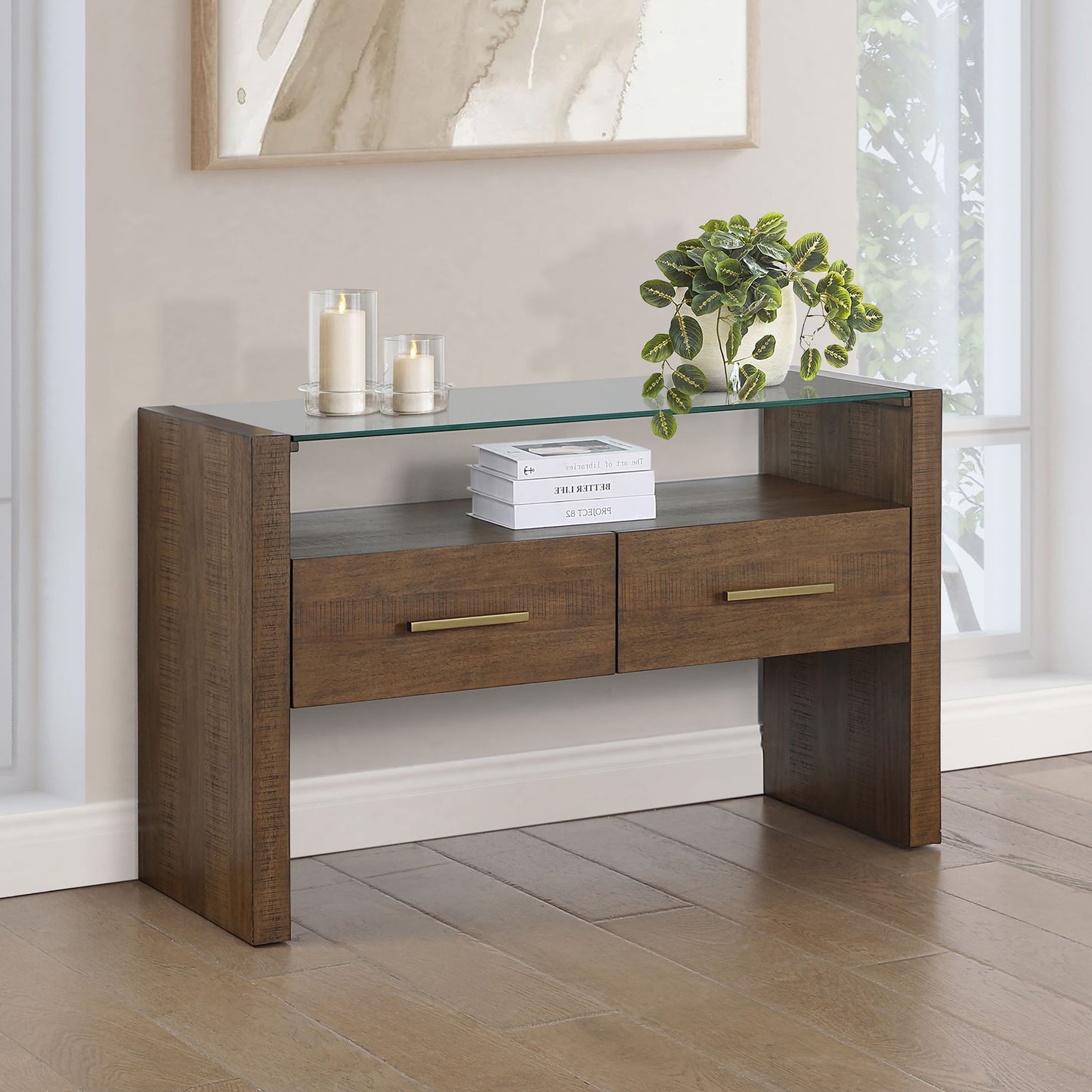 Garland - Glass Top Table - Hornell Furniture Outlet