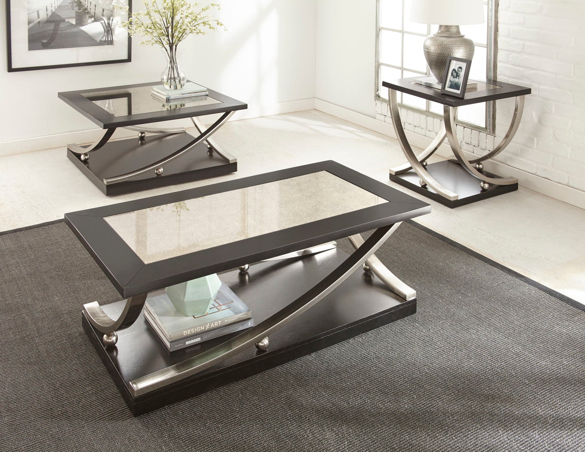 Ramsey - Cocktail Table With Casters - Brown - Hornell Furniture Outlet