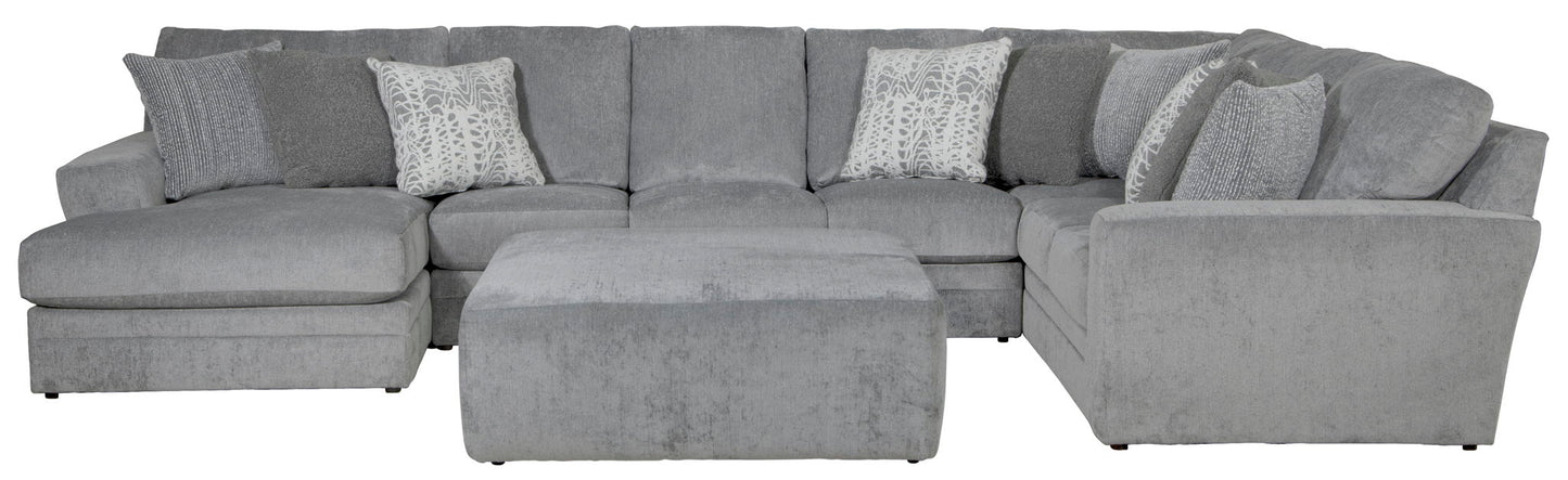Glacier - Sectional With Cocktail Ottoman - Hornell Furniture Outlet