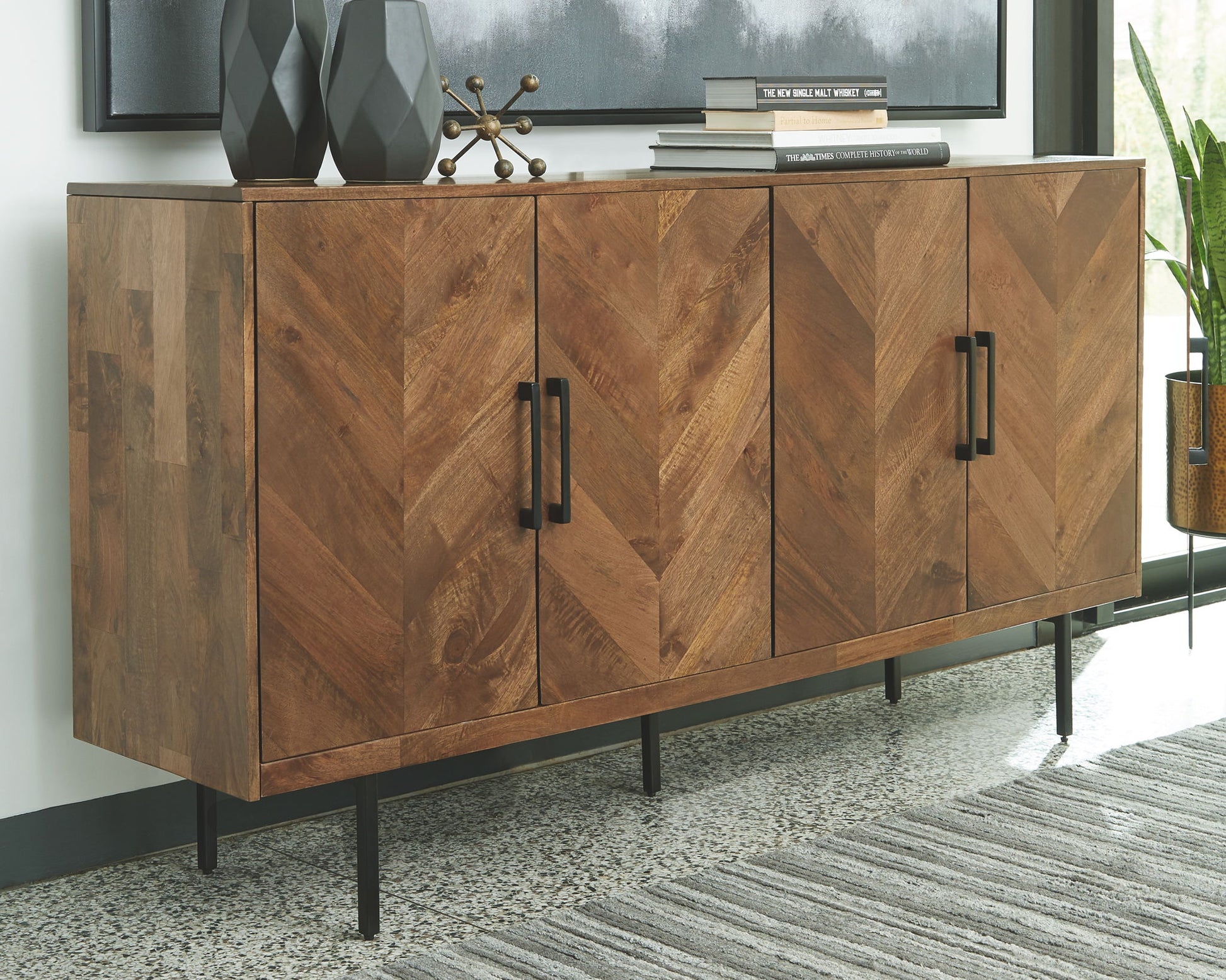 PratTVille - Brown - Accent Cabinet - Hornell Furniture Outlet