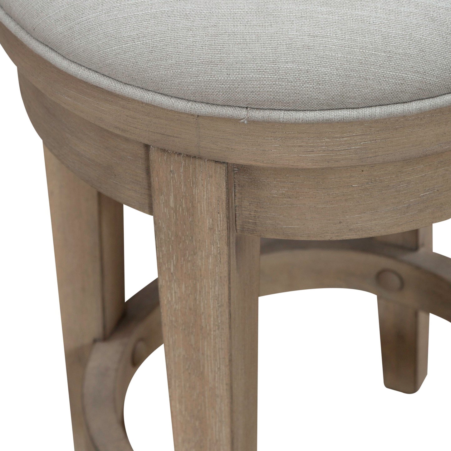 Brentwood - Upholstered Swivel Console Stool - Sandstone - Hornell Furniture Outlet