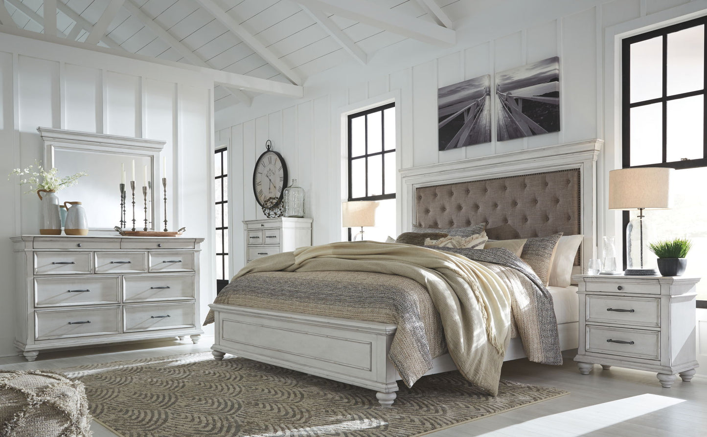 Kanwyn - Upholstered Bedroom Set - Hornell Furniture Outlet
