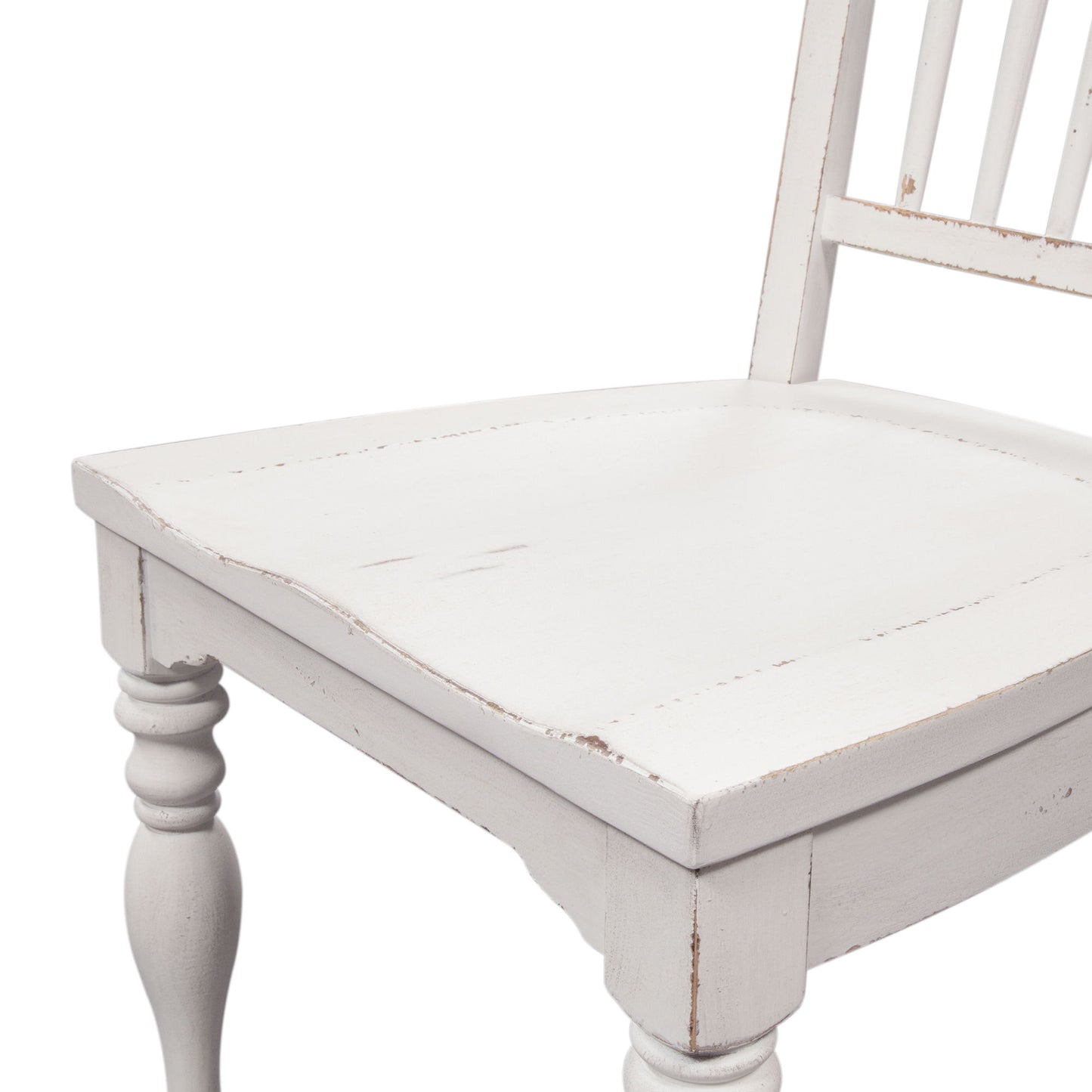 Magnolia Manor - Spindle Back Side Chair - White - Hornell Furniture Outlet
