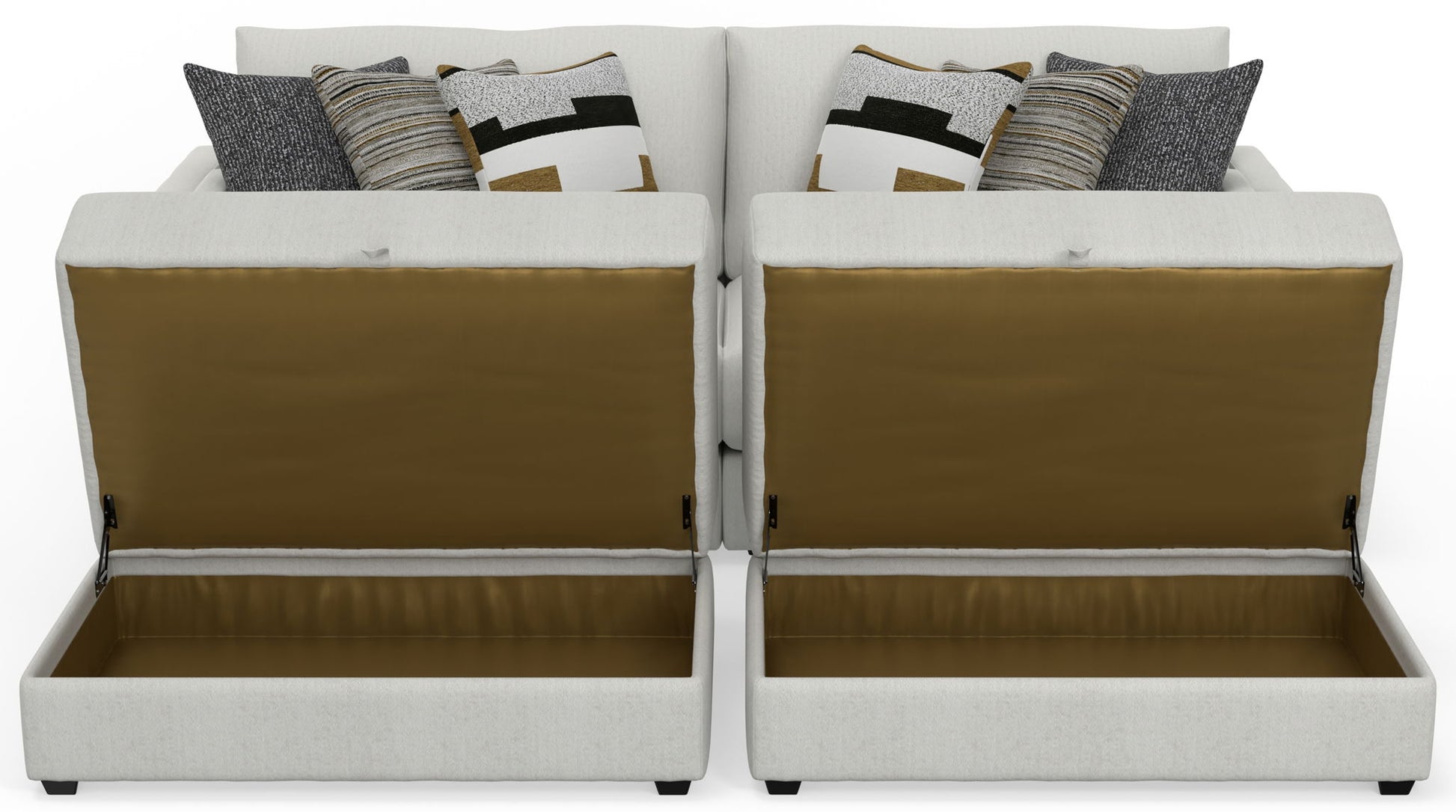 Trevor - Extra Deep Oversized Sofa With Included Storage Cocktail Ottoman - Hornell Furniture Outlet