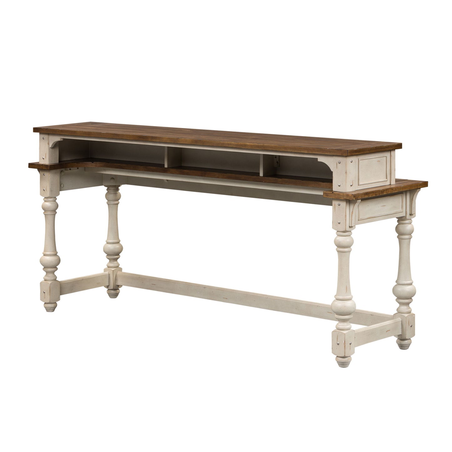 Morgan Creek - Console Bar Table - White - Hornell Furniture Outlet