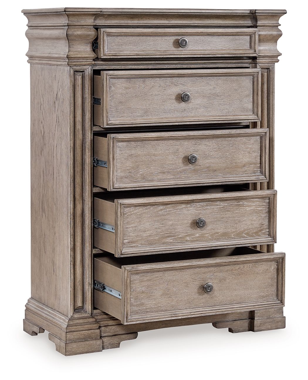 Blairhurst - Light Grayish Brown - Five Drawer Chest - Hornell Furniture Outlet