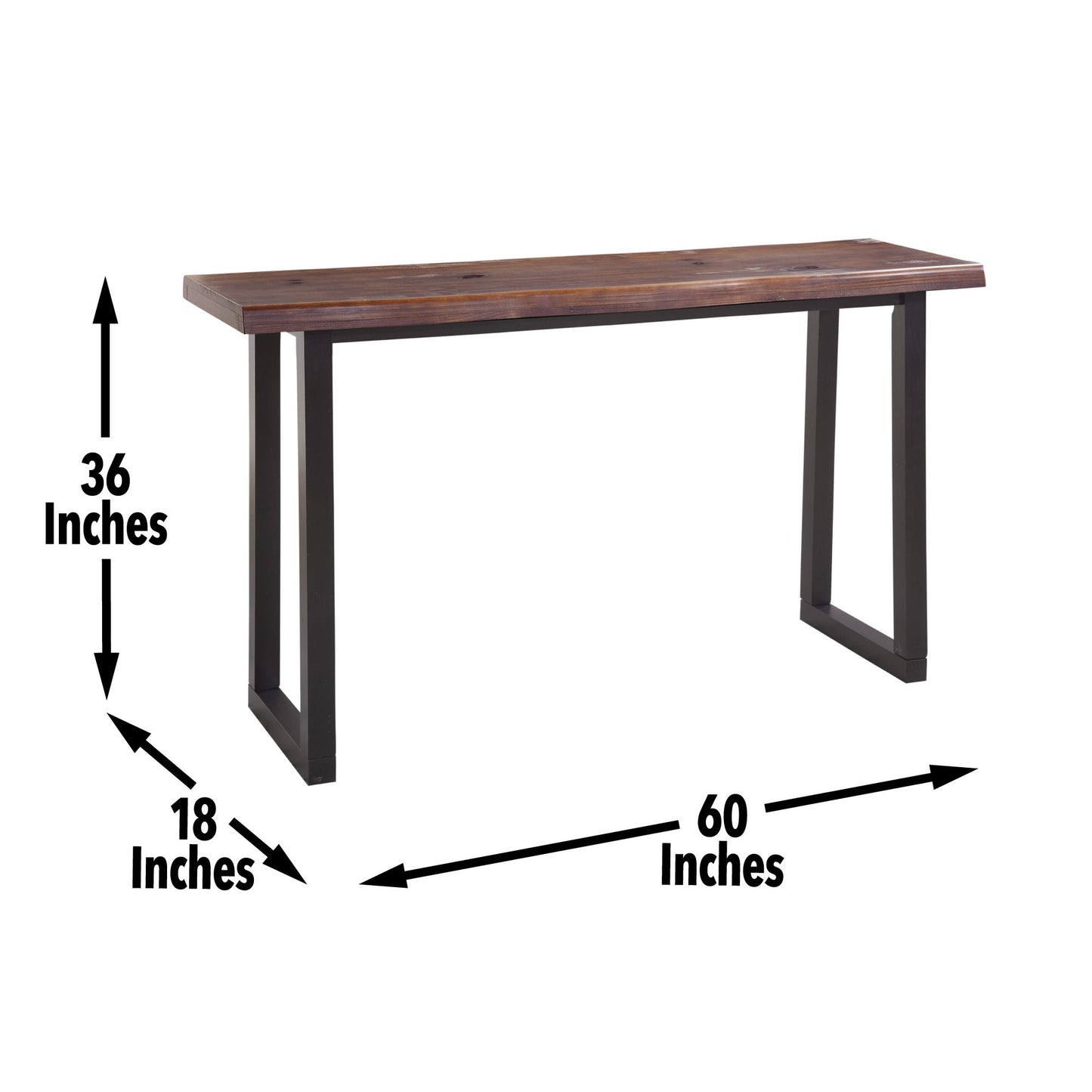 Jennings - Live Edge 3 Piece Counter Dining Set - Brown - Hornell Furniture Outlet