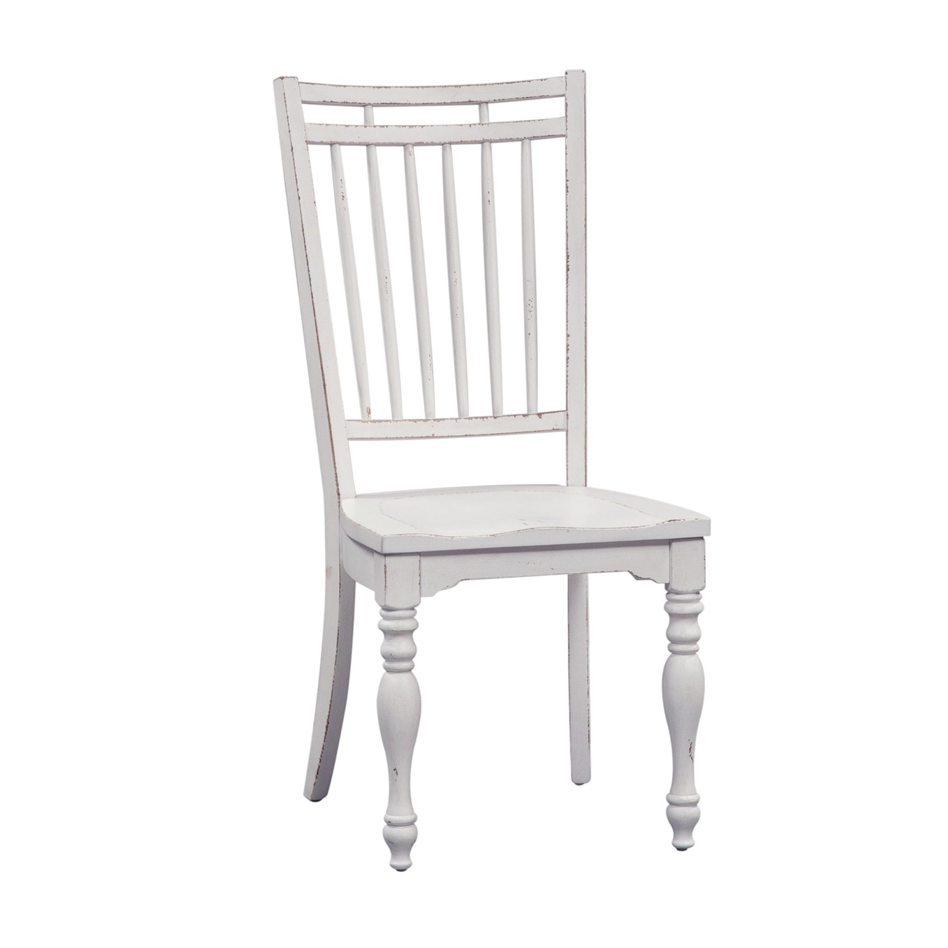 Magnolia Manor - Spindle Back Side Chair - White - Hornell Furniture Outlet