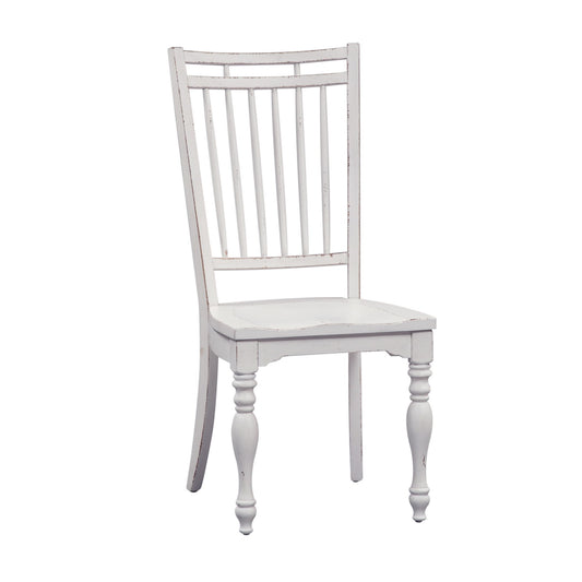 Magnolia Manor - Spindle Back Side Chair - White - Hornell Furniture Outlet