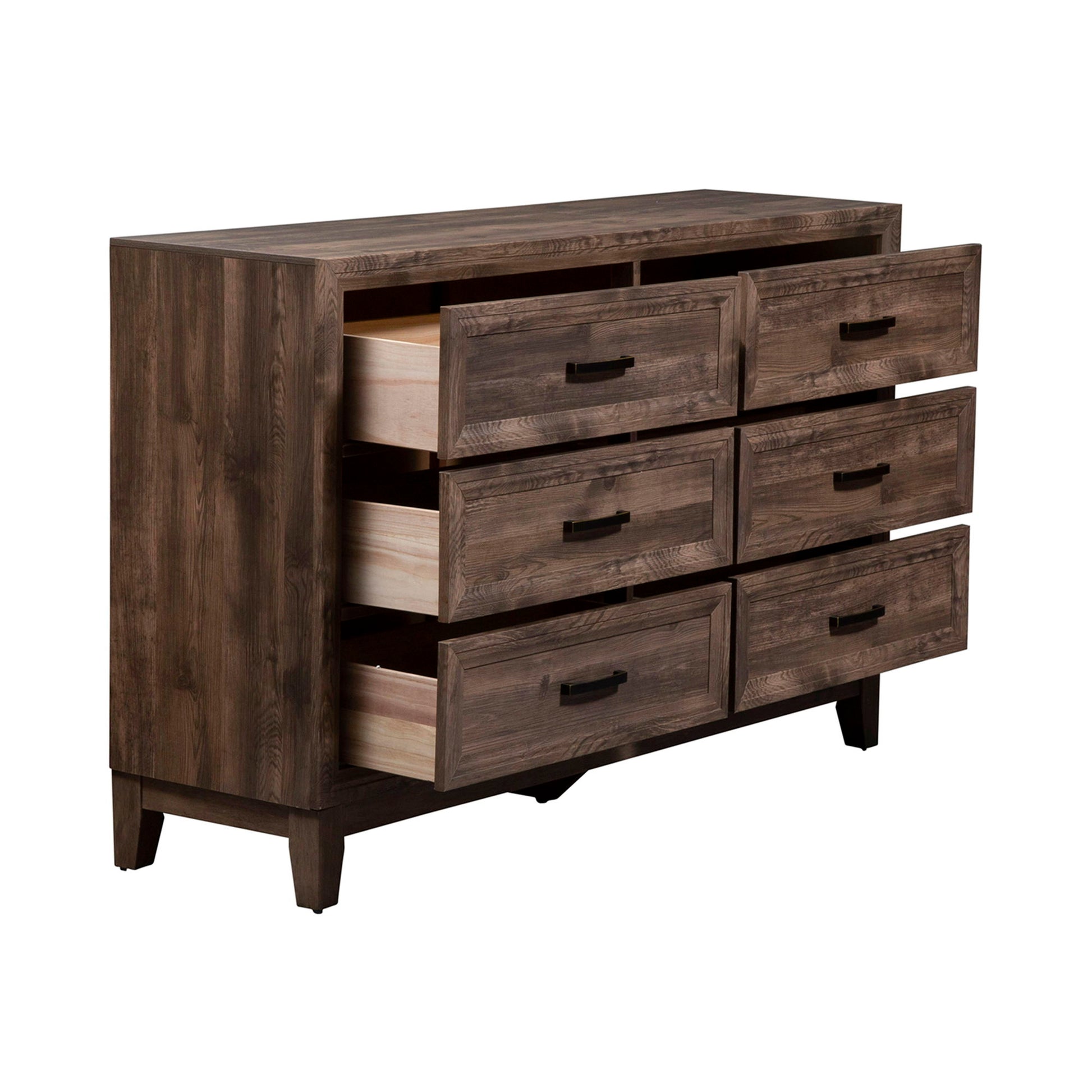 Ridgecrest - 6 Drawer Dresser - Light Brown - Hornell Furniture Outlet