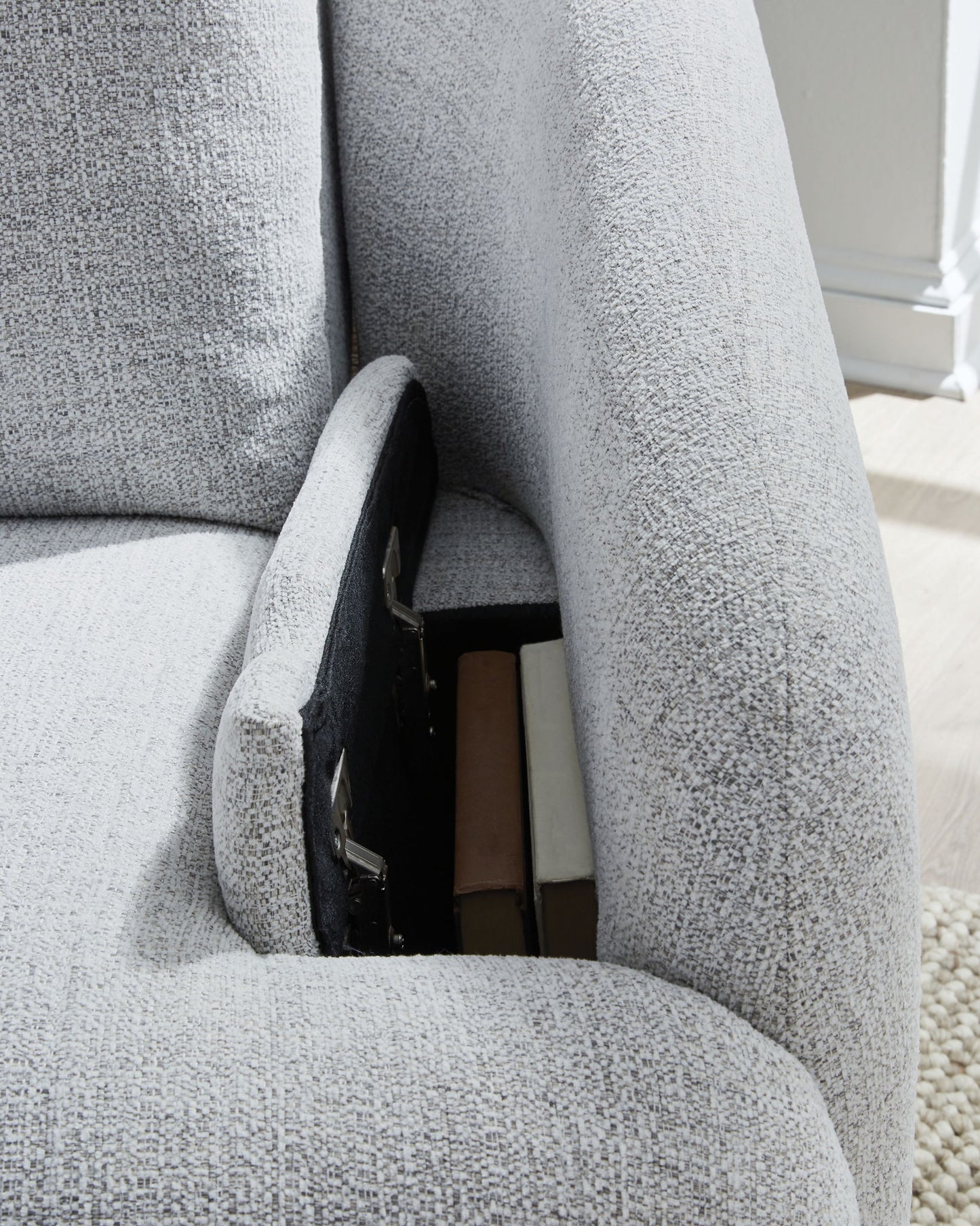 Alainmont Next - Gen Nuvella - Swivel Power Recliner - Hornell Furniture Outlet
