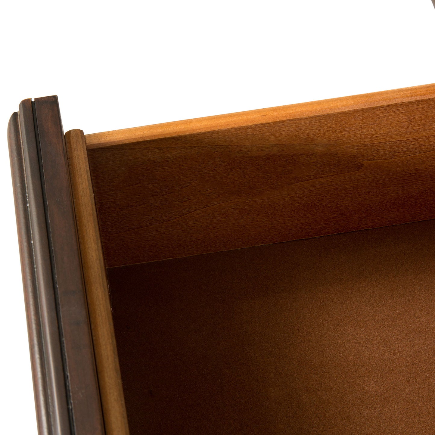 Messina Estates - 3 Drawer Nightstand - Dark Brown - Hornell Furniture Outlet