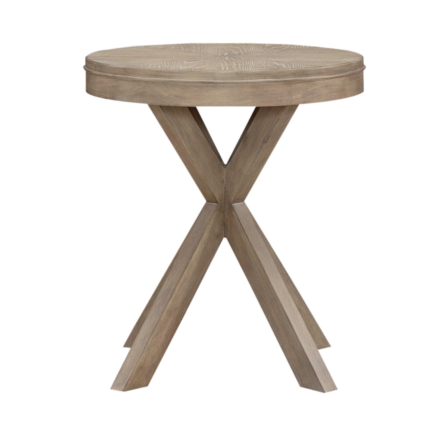 Brentwood - Round End Table - Sandstone - Hornell Furniture Outlet