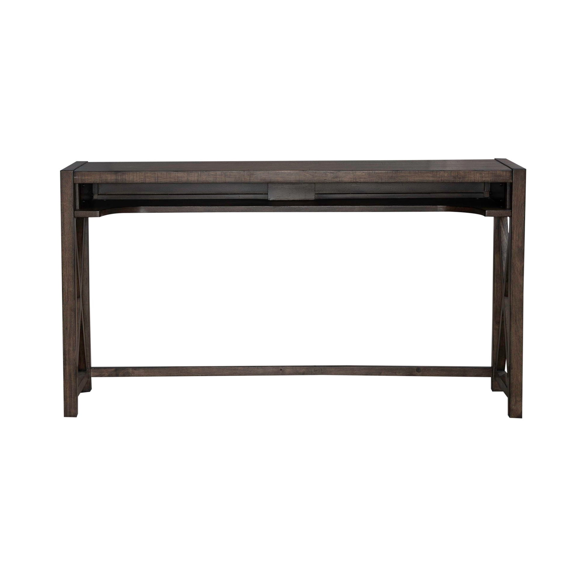 Lennox - Console Bar Table - Dark Brown - Hornell Furniture Outlet