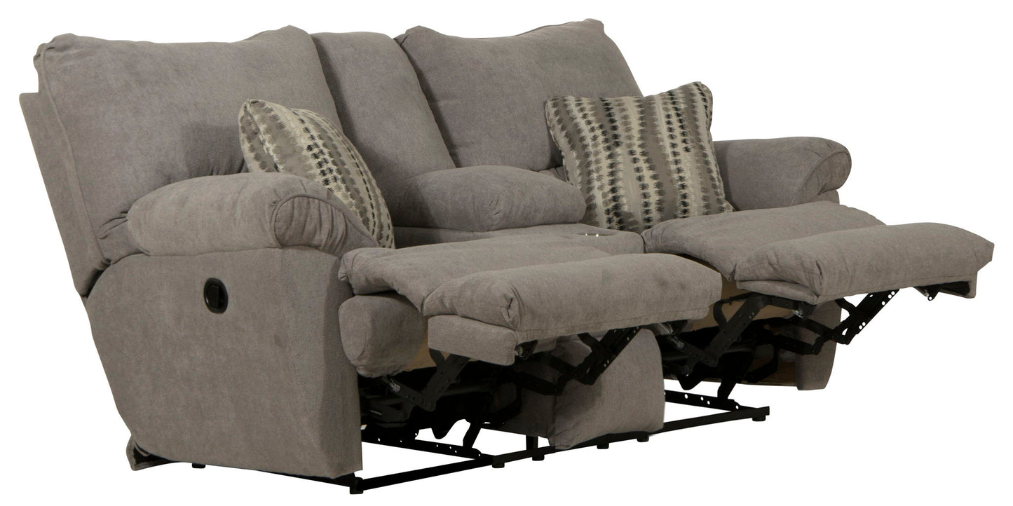 Sadler - Lay Flat Reclining Console Loveseat - Hornell Furniture Outlet