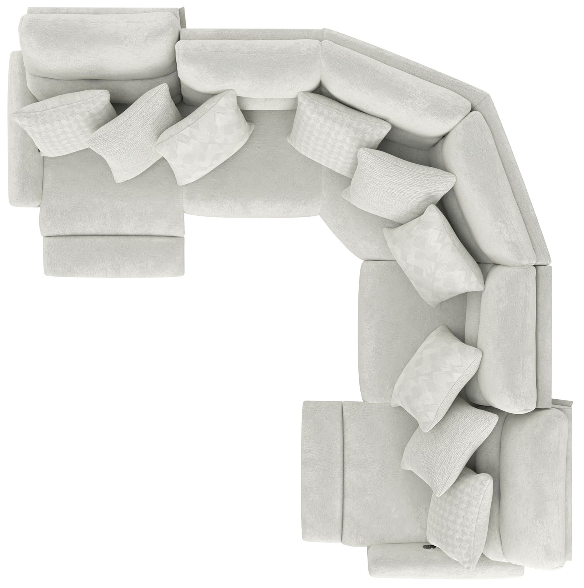 Majesty - Deep Seating Power Reclining Sectional - Hornell Furniture Outlet