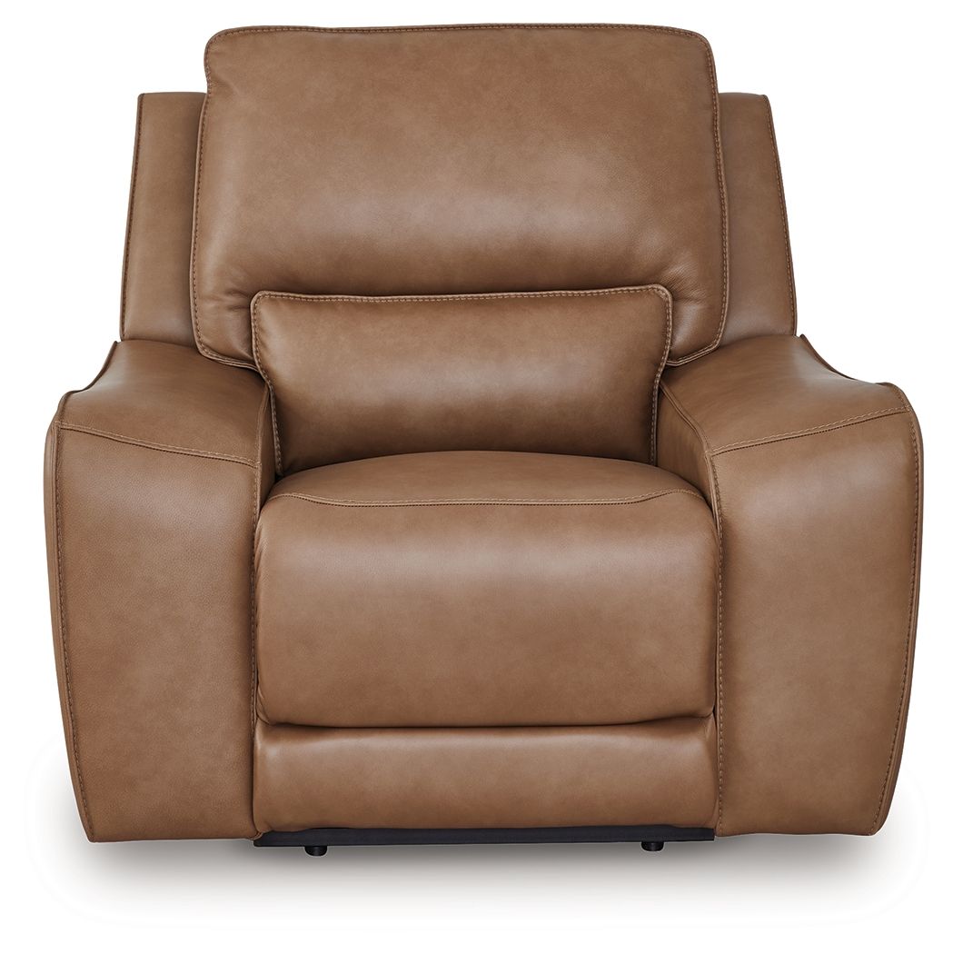 DeepWakes - Caramel - Power Recliner / Adjustable Headrest - Hornell Furniture Outlet