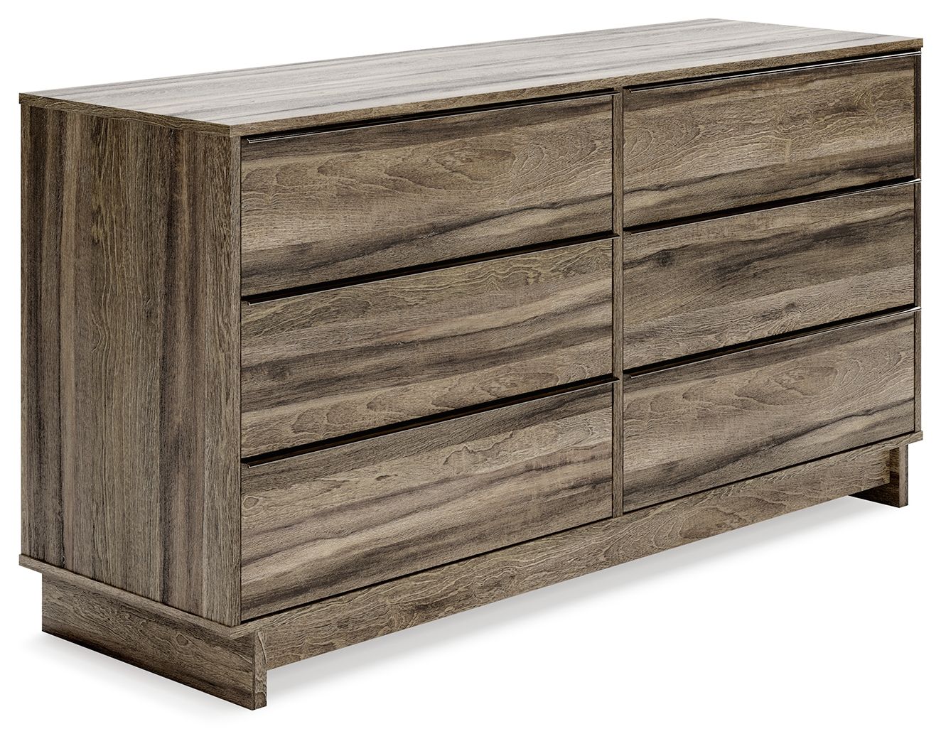 Shallifer - Brown - Six Drawer Dresser - Hornell Furniture Outlet