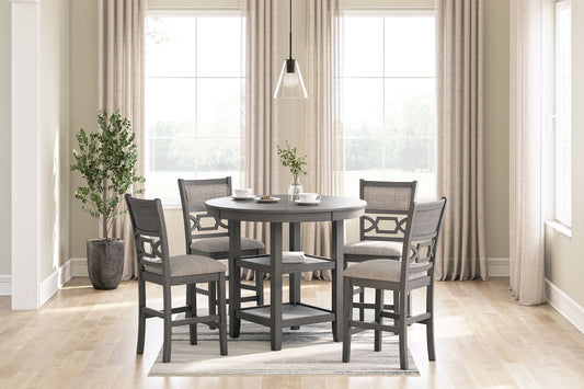 Wrenning - Gray - Drm Counter Table Set (Set of 5) - Hornell Furniture Outlet
