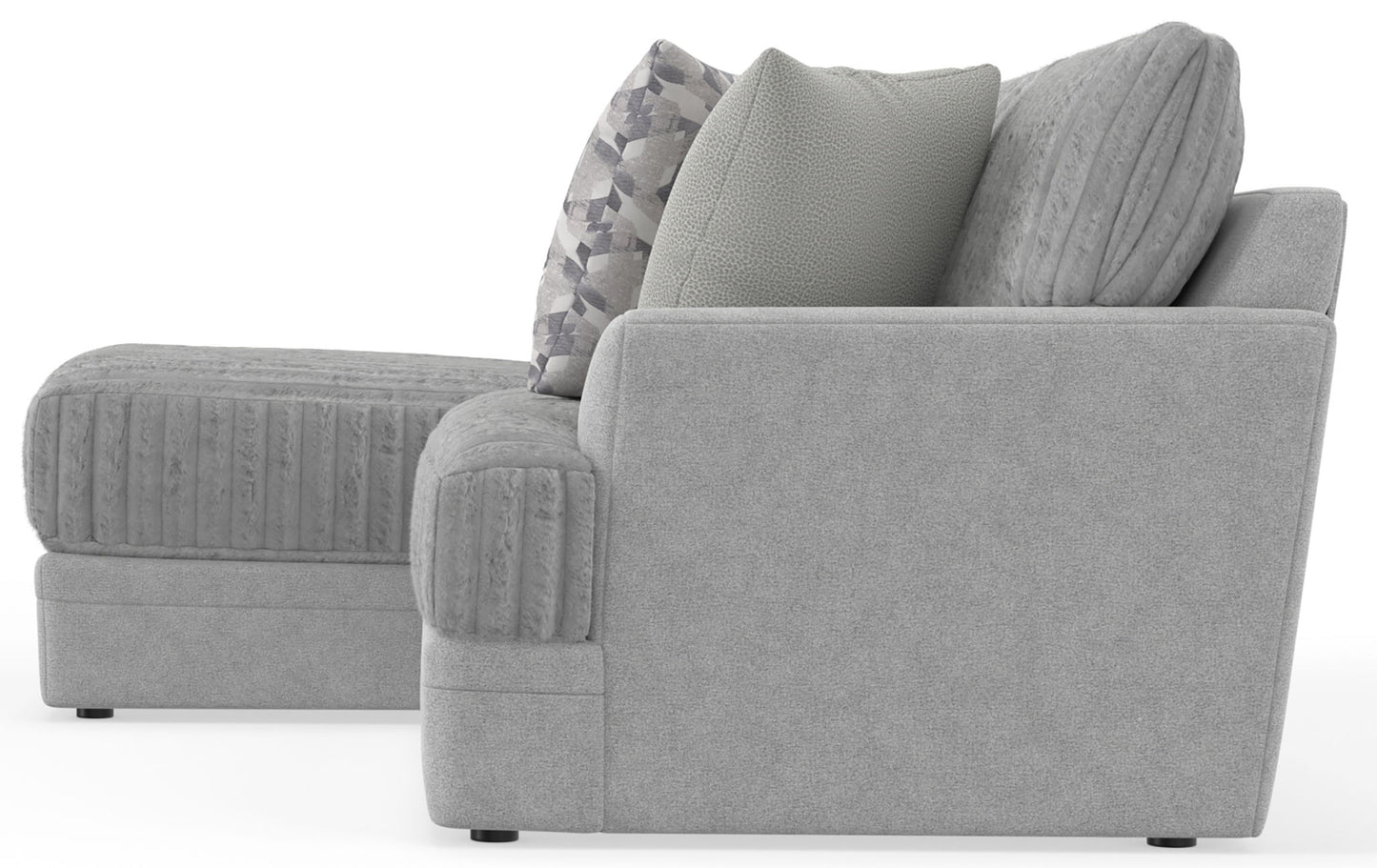 Titan - Sectional With Comfort Coil Seating And Accent Pillows Included - Hornell Furniture Outlet