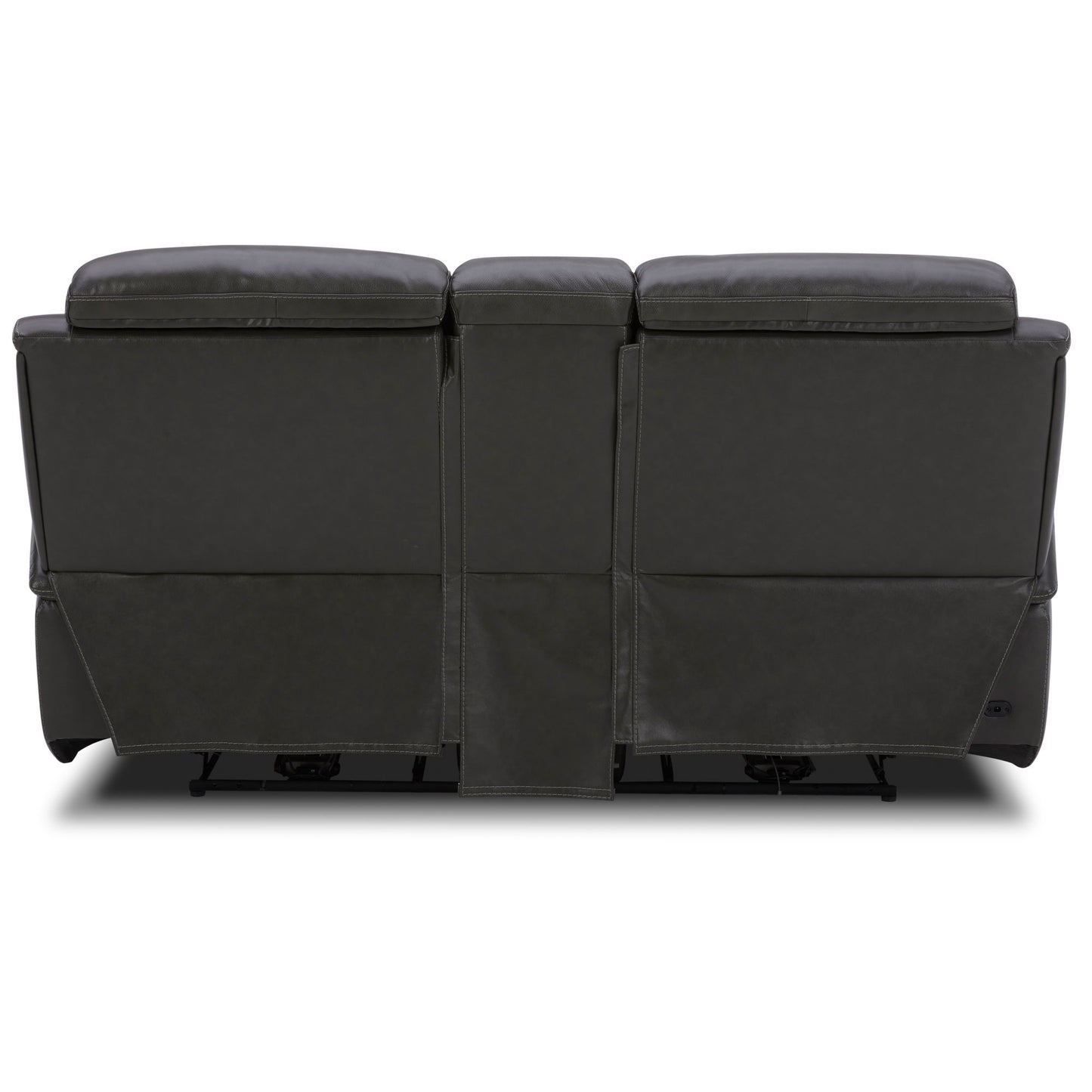 Bentley - Loveseat With Console P2 & ZG - Graphite - Hornell Furniture Outlet