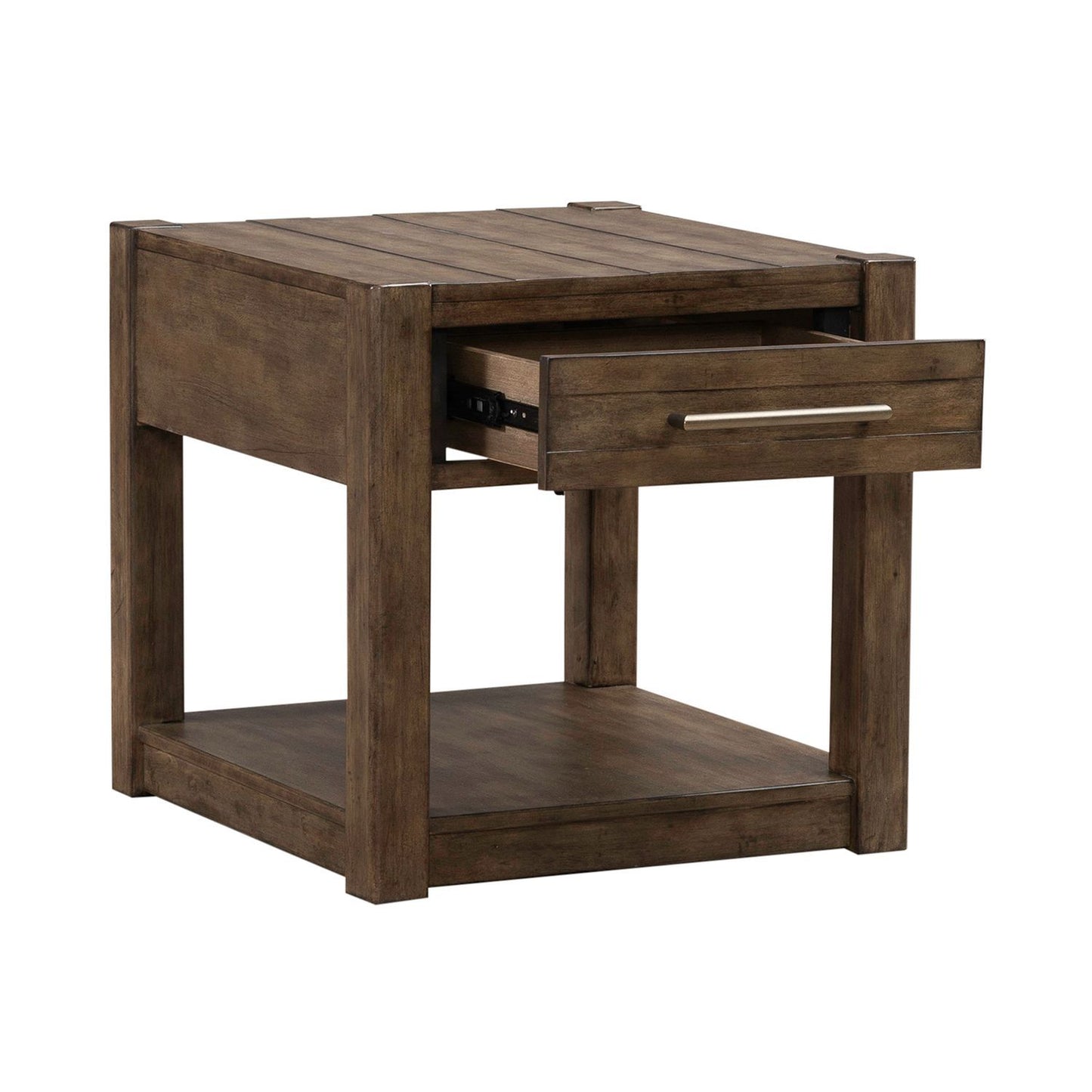Broadmore - Drawer End Table - Brown - Hornell Furniture Outlet