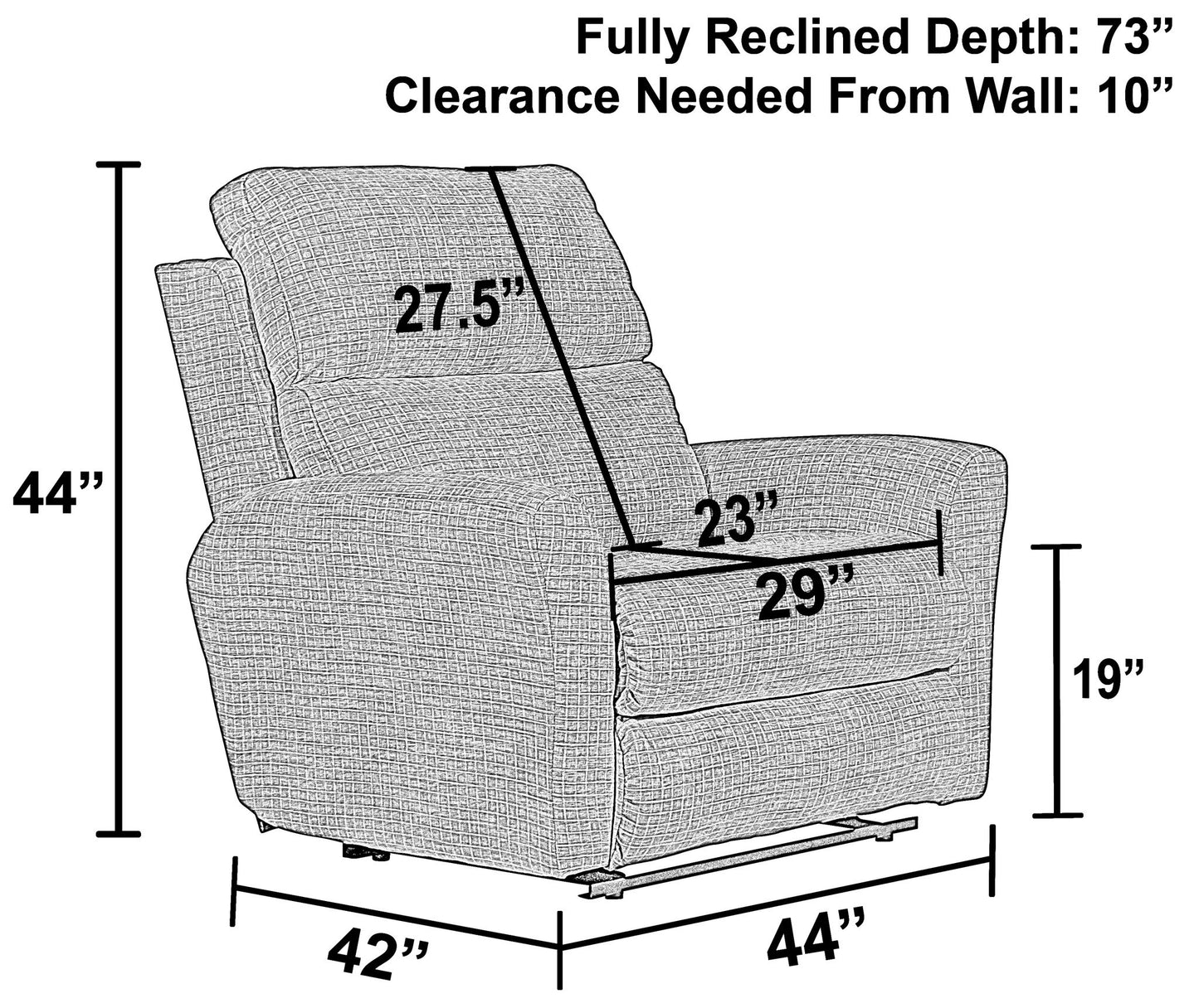 Justine - Lay Flat Extra Wide Recliner - Sandstone - Hornell Furniture Outlet