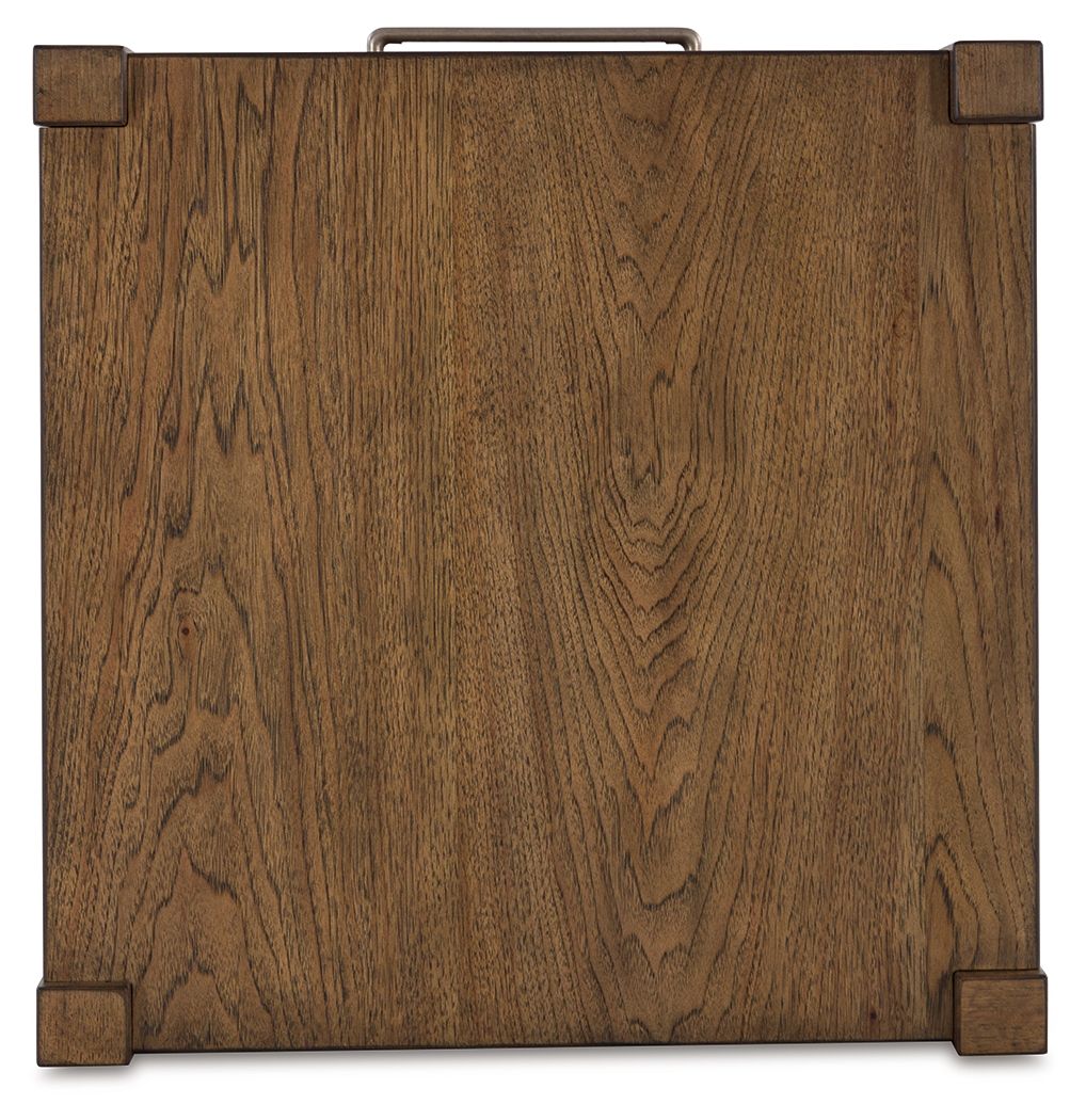 Cabalynn - Light Brown - Square End Table - Hornell Furniture Outlet