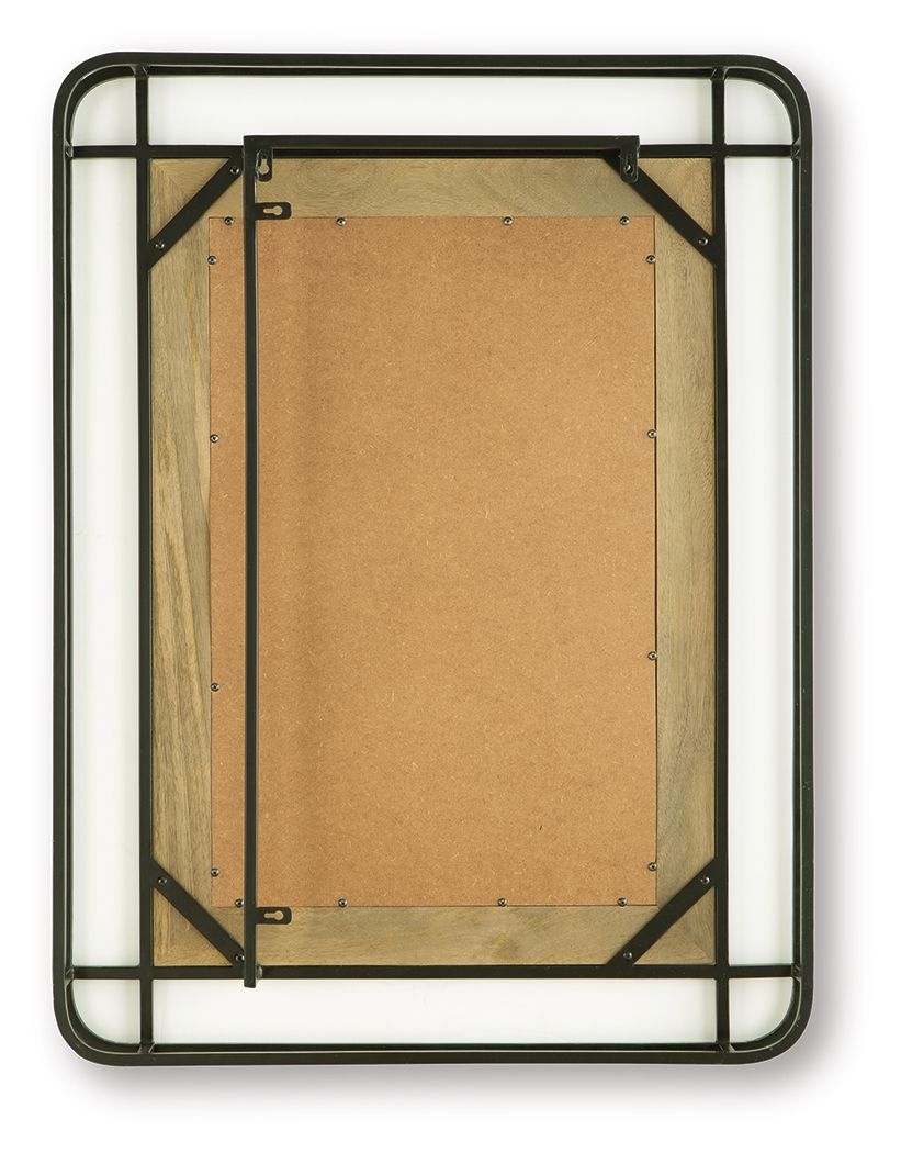 Beelman - Black / Brown - Accent Mirror - Hornell Furniture Outlet