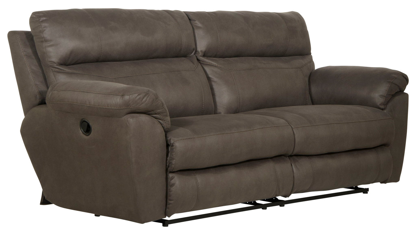 Atlas - Reclining Sofa - Charcoal - Hornell Furniture Outlet